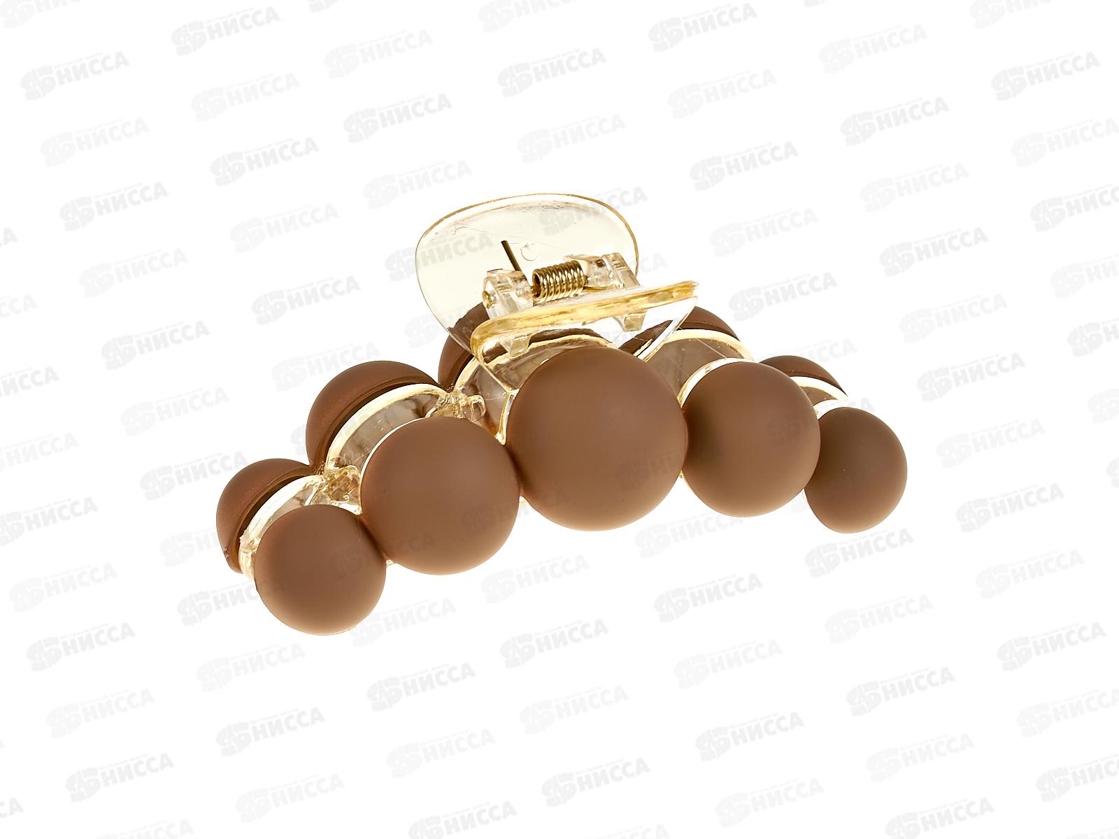 Краб пластик 10см п/жемчуг коричн №2326