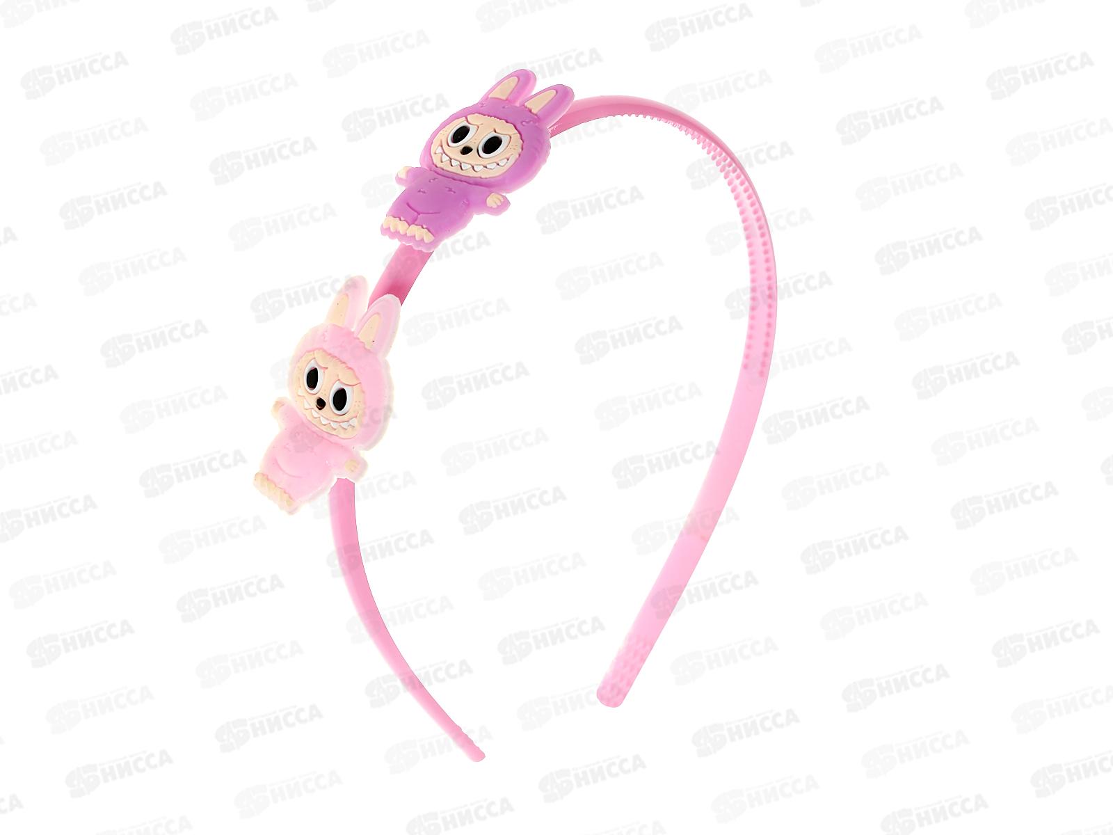 Ободок пластик с силик фигур &quotLABUBU&quot №2388