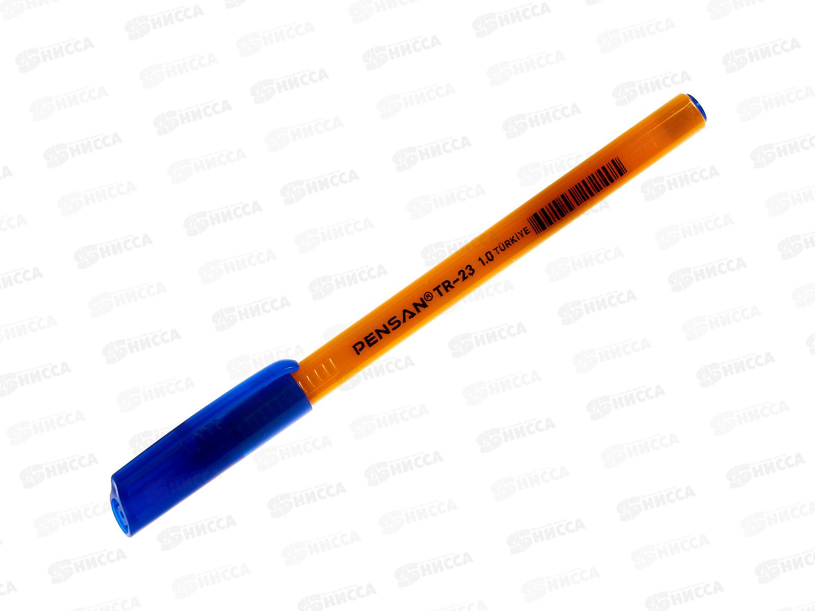 Ручка шар. Pensan TR-23,треуг.син. *50/2000