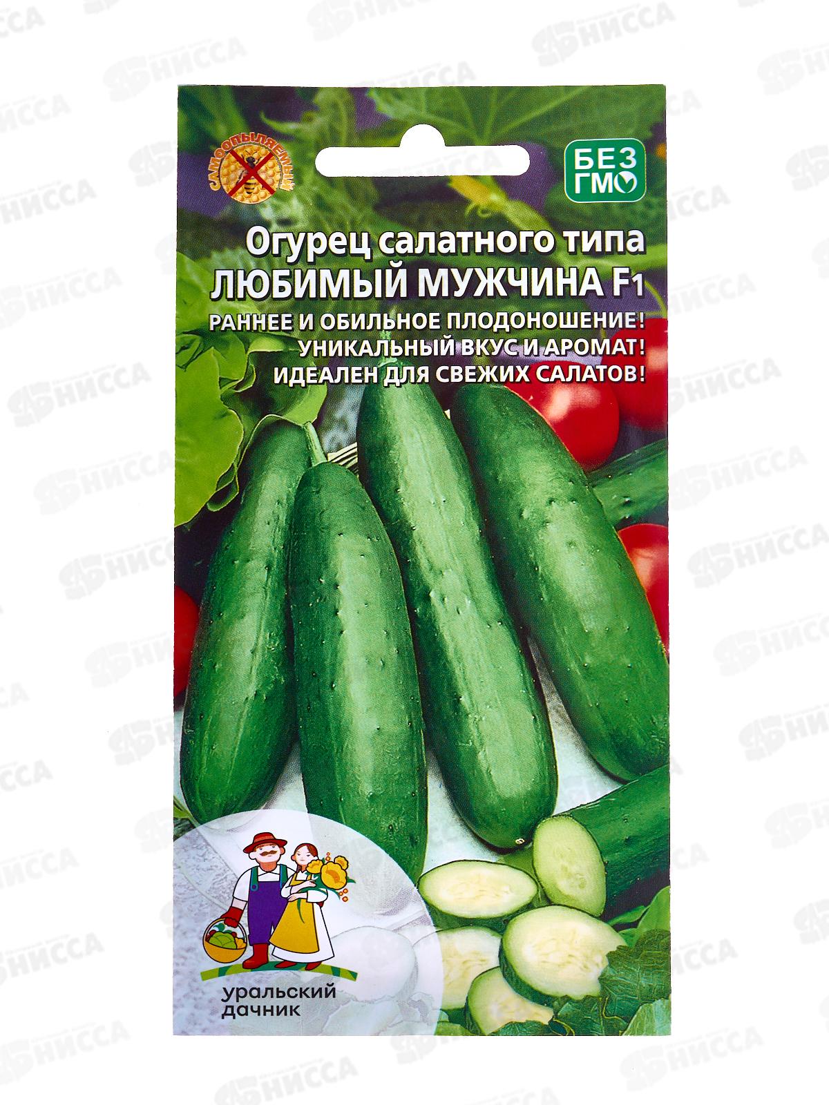 Огурец Любимый Мужчина салатного типа F1 Евро *10 УрД +
