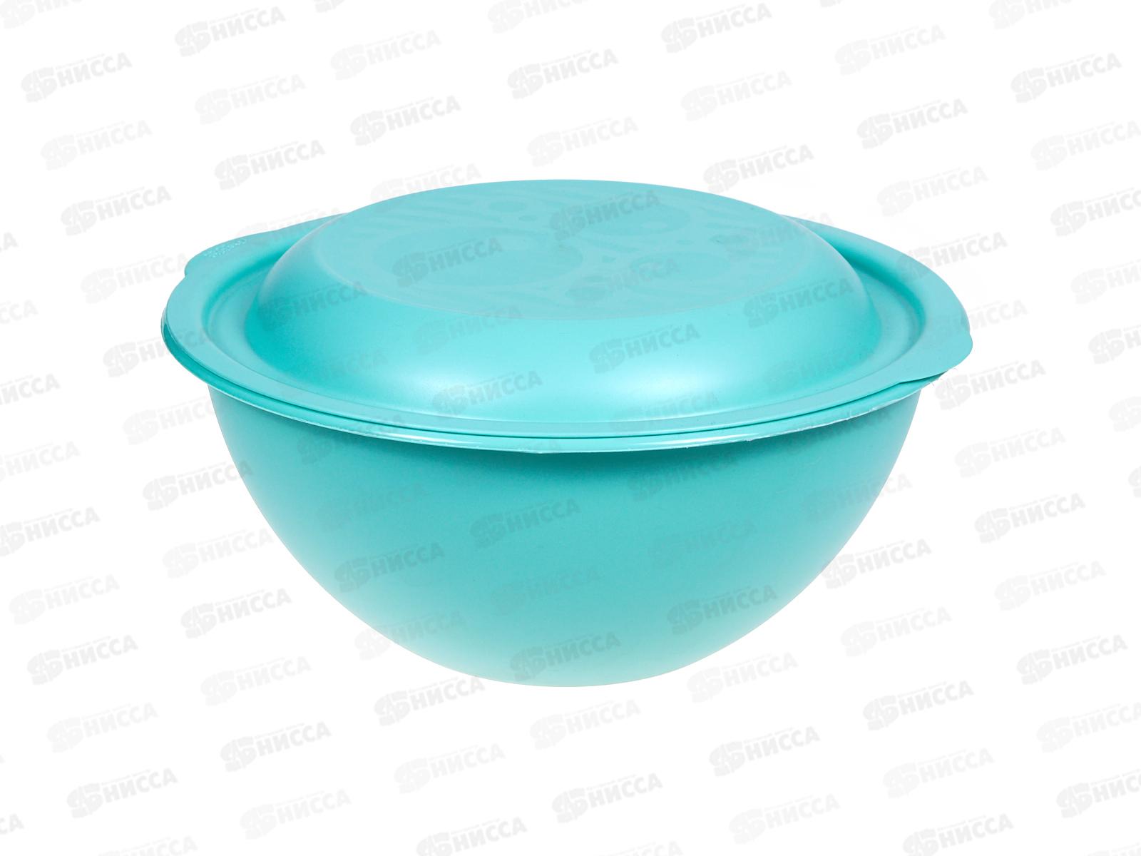 Миска-салатница 3л мятная с крышк  С46МЯТН