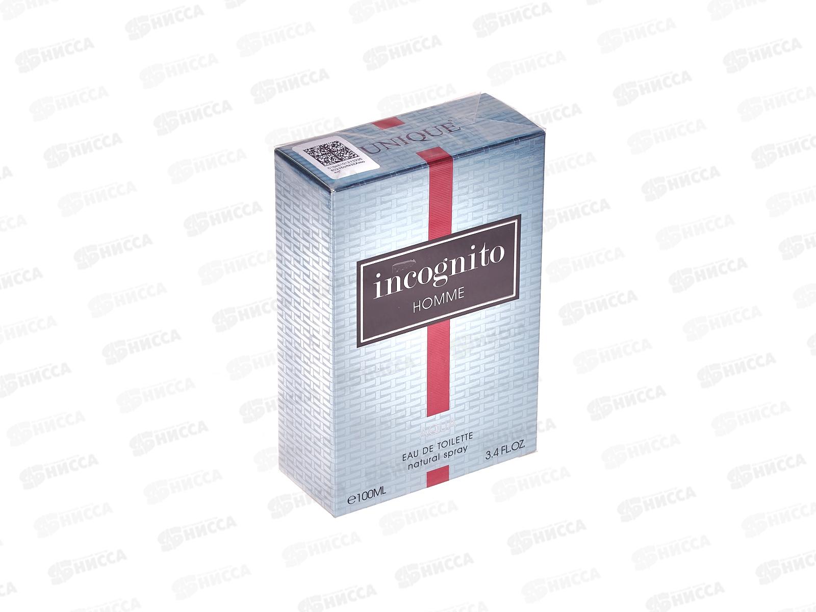 Incognito Homme Aqua, т/в 100мл муж M