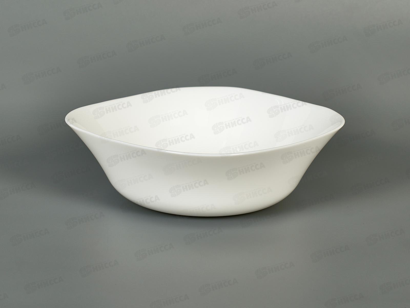 Салатник квадратный d-17см 650мл белье 100бел-скл7,5 *6/48