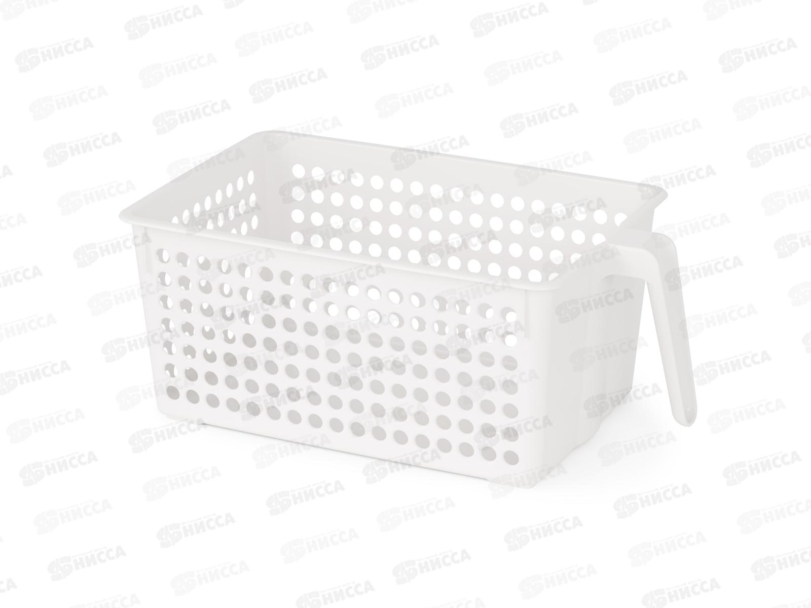 Корзина д/хранения с ручкой Белый М8973 *12