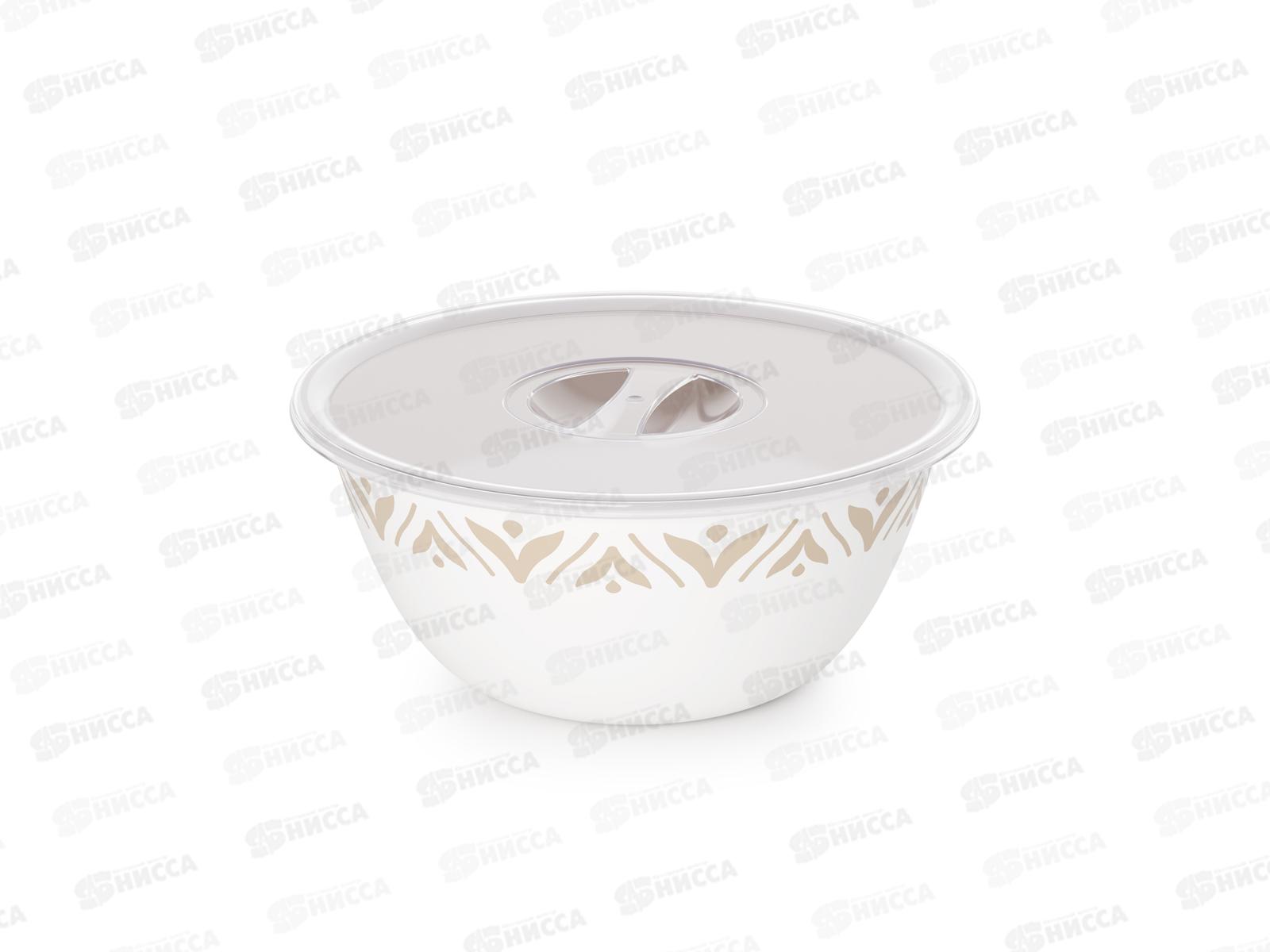 Чаша &quotЭстетика&quot 3,5л с/кр Бело-бежевый М8739 *12