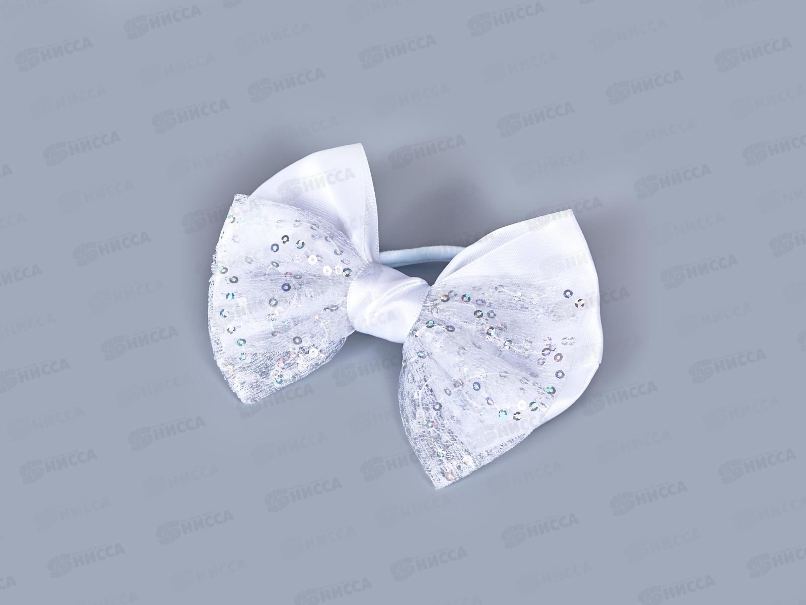 Резинка  д/в &quotШкольница стиль&quot сияние 12см белый 10691207