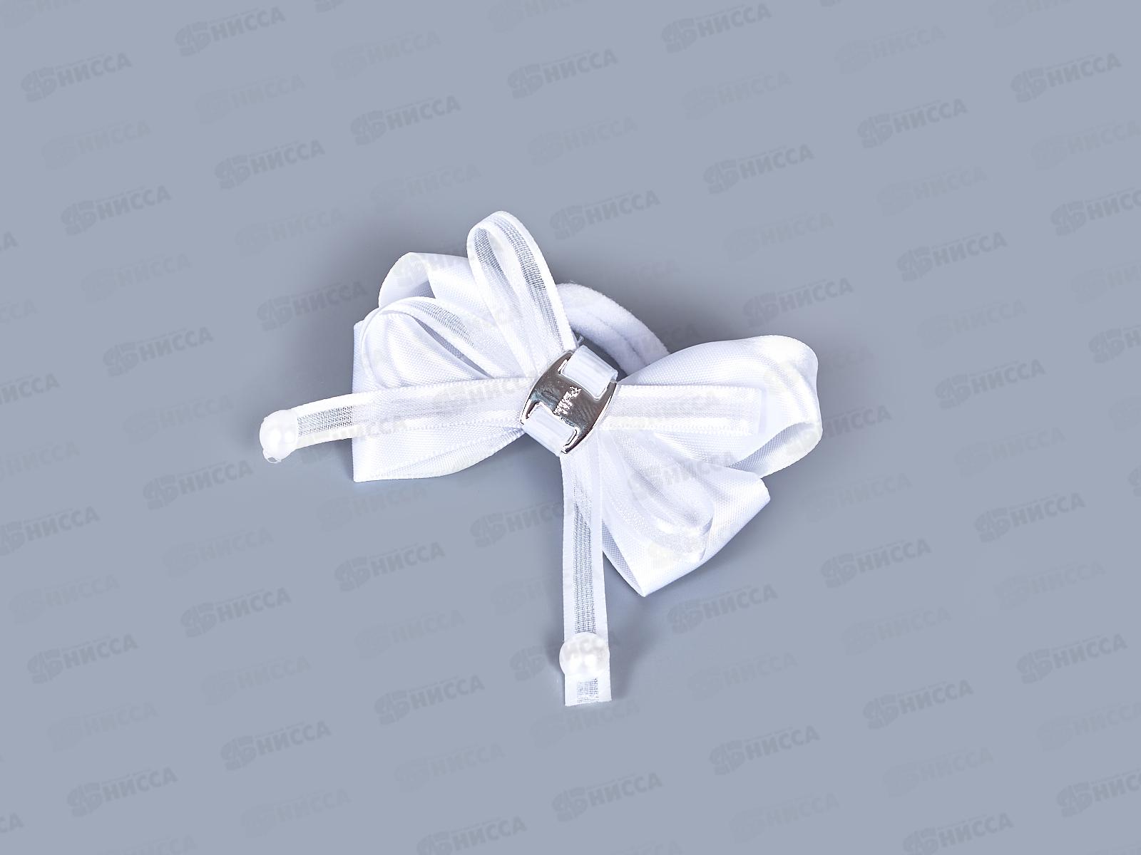 Резинка  д/в &quotШкольница&quot бант жемчужинки 7,5см 3522165