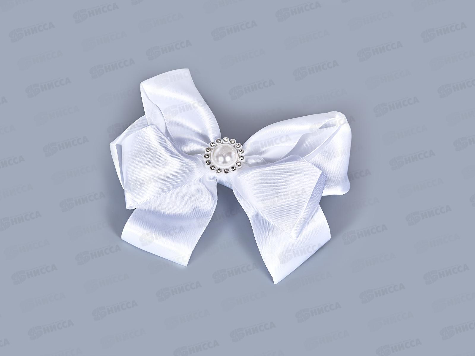 Резинка  д/в &quotШкольница&quot бант двойной атлас цветок 12см 4098513