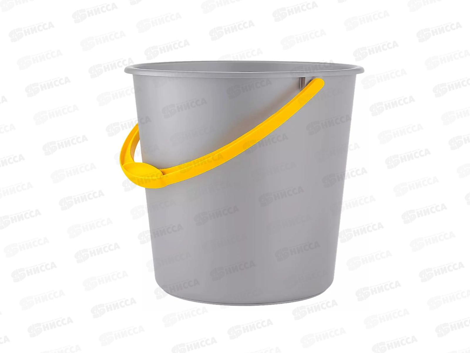 Ведро 12л мерное б/к Серое *20 ИНТ