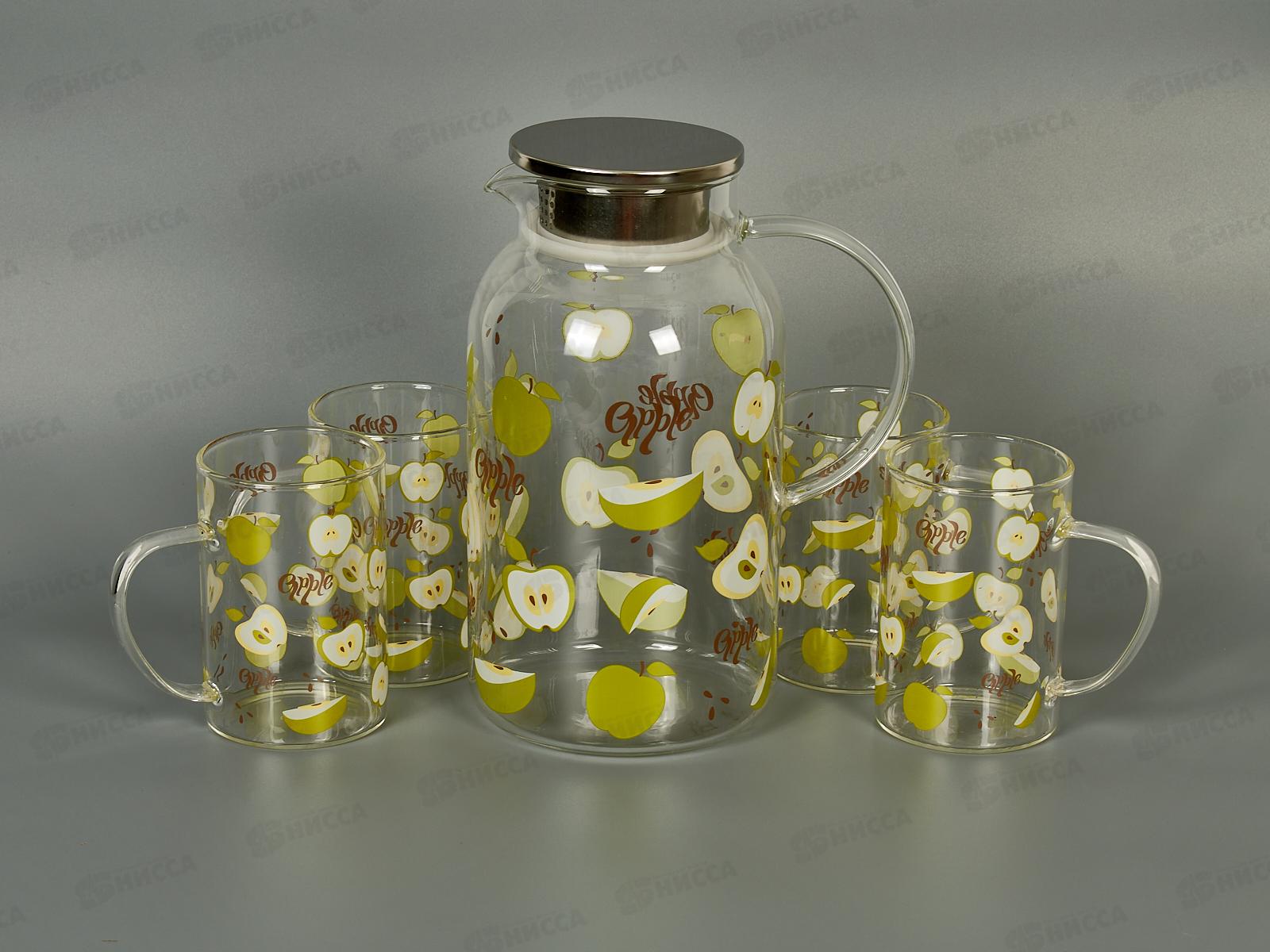 Кувшин 1800мл + 4 чашки 180мл, AL-25448  *8