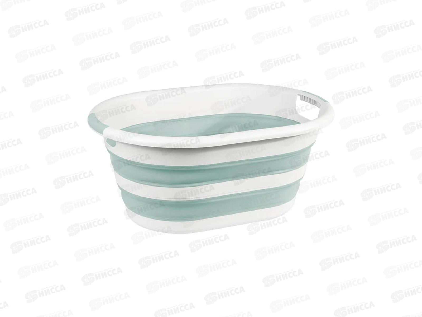 Таз 38л ФЛЕКС овал складной Морская волна М2515 *5