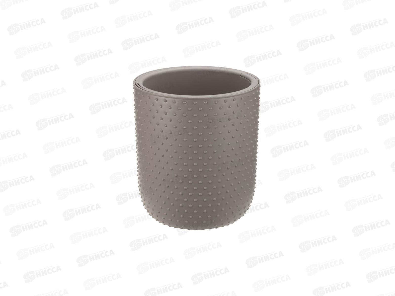 Кашпо  БАБЛ 4л со вставкой Французский серый М3253 *8