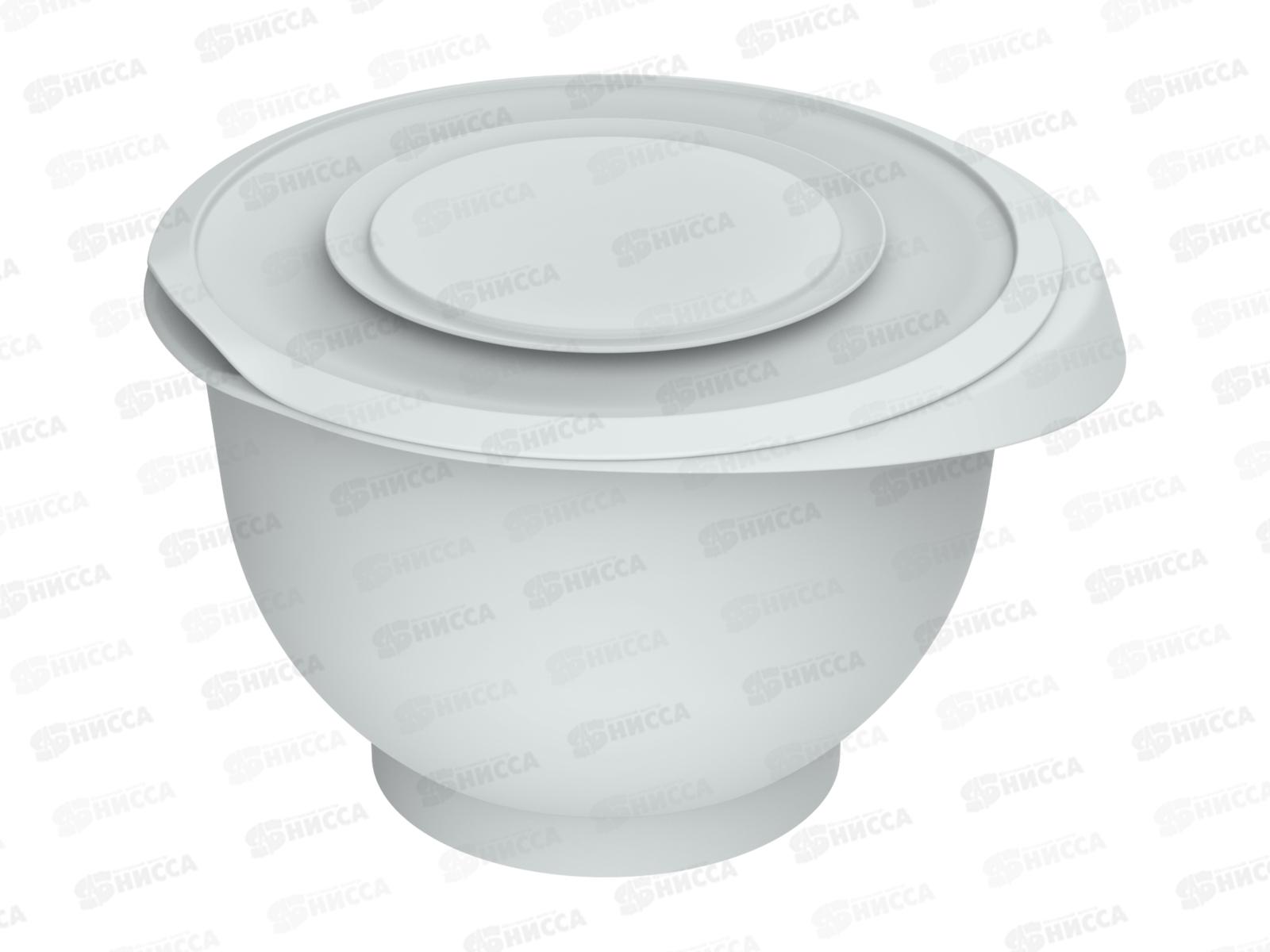 Миска для взбивания с крышкой &quotКулинар&quot 2,1л (серый) АП 1056  *45