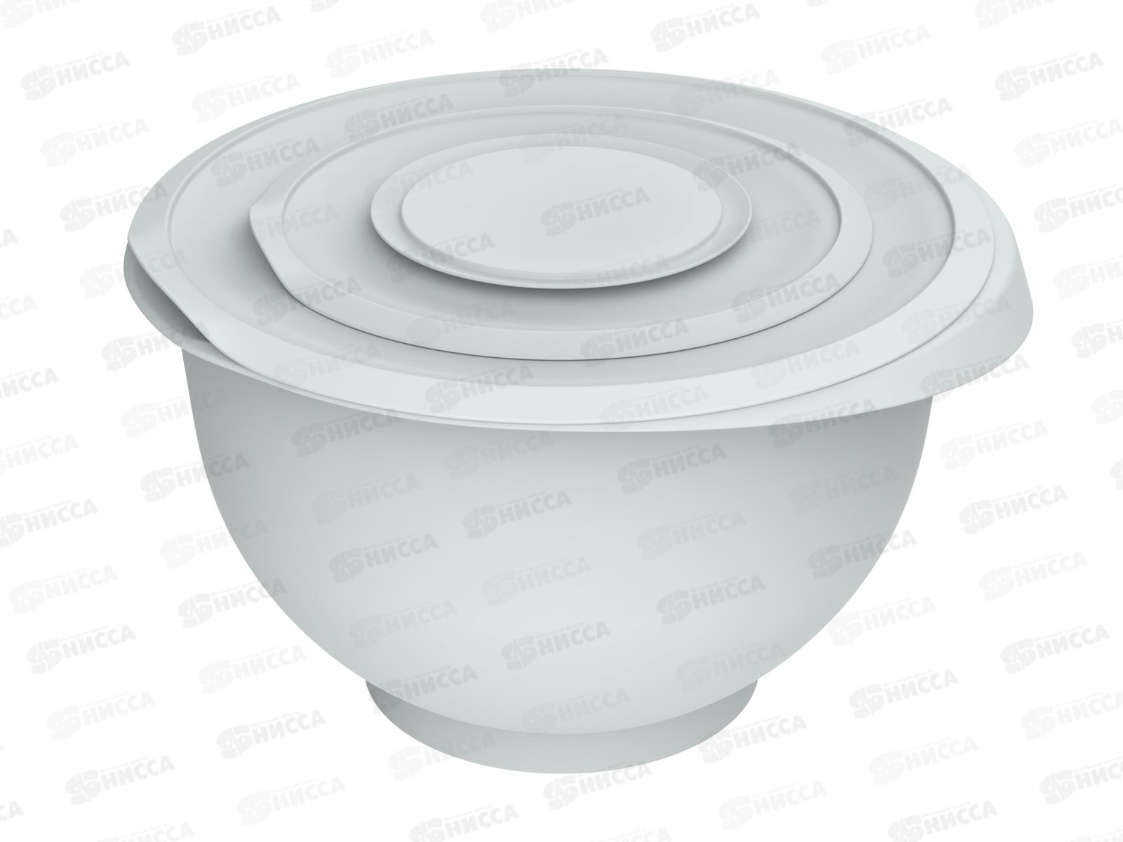 Миска для взбивания с крышкой &quotКулинар&quot 5,3л (серый) АП 1058  *36