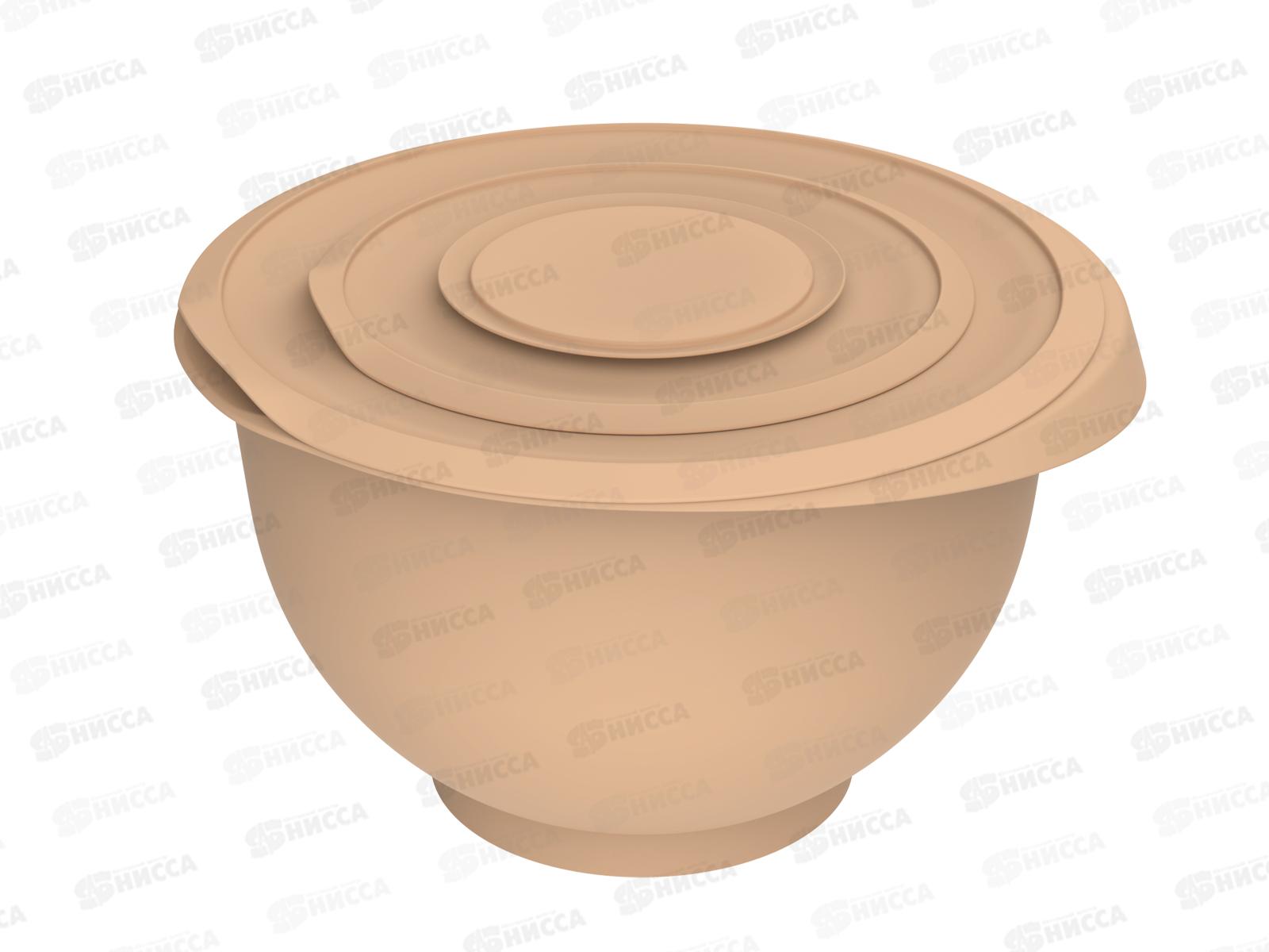 Миска для взбивания с крышкой &quotКулинар&quot 5,3л (какао) АП 1059  *36