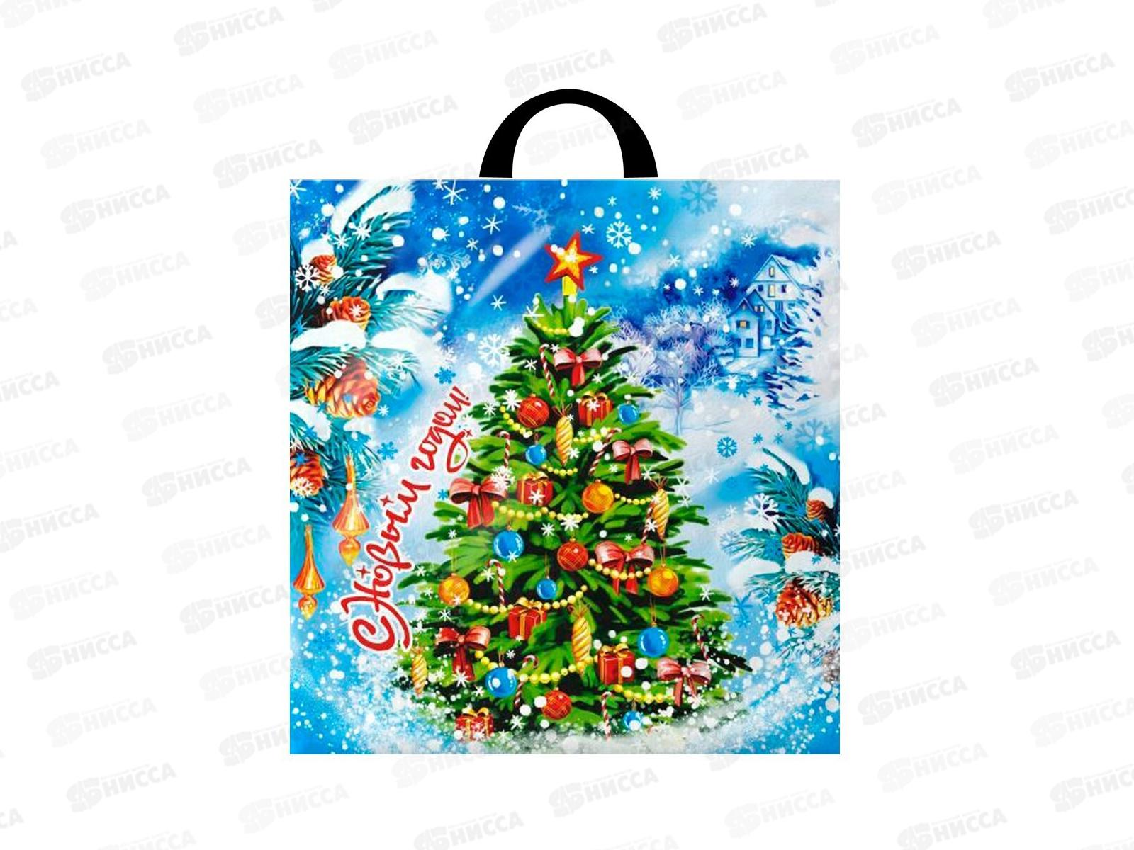 Пак. сумка НГ 40*42 Здравствуй,Ёлка *25/500