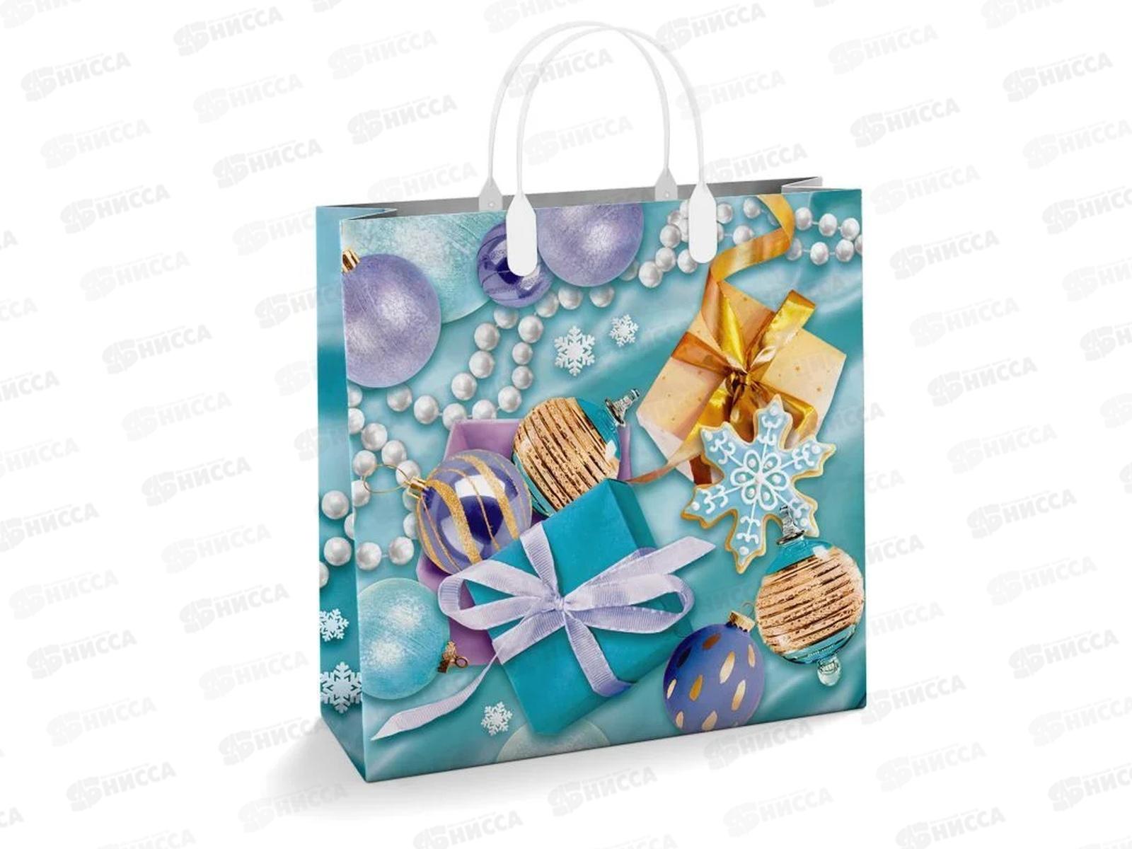 Сумочка пластик мягкий НГ 30*30 Волшебный день *40