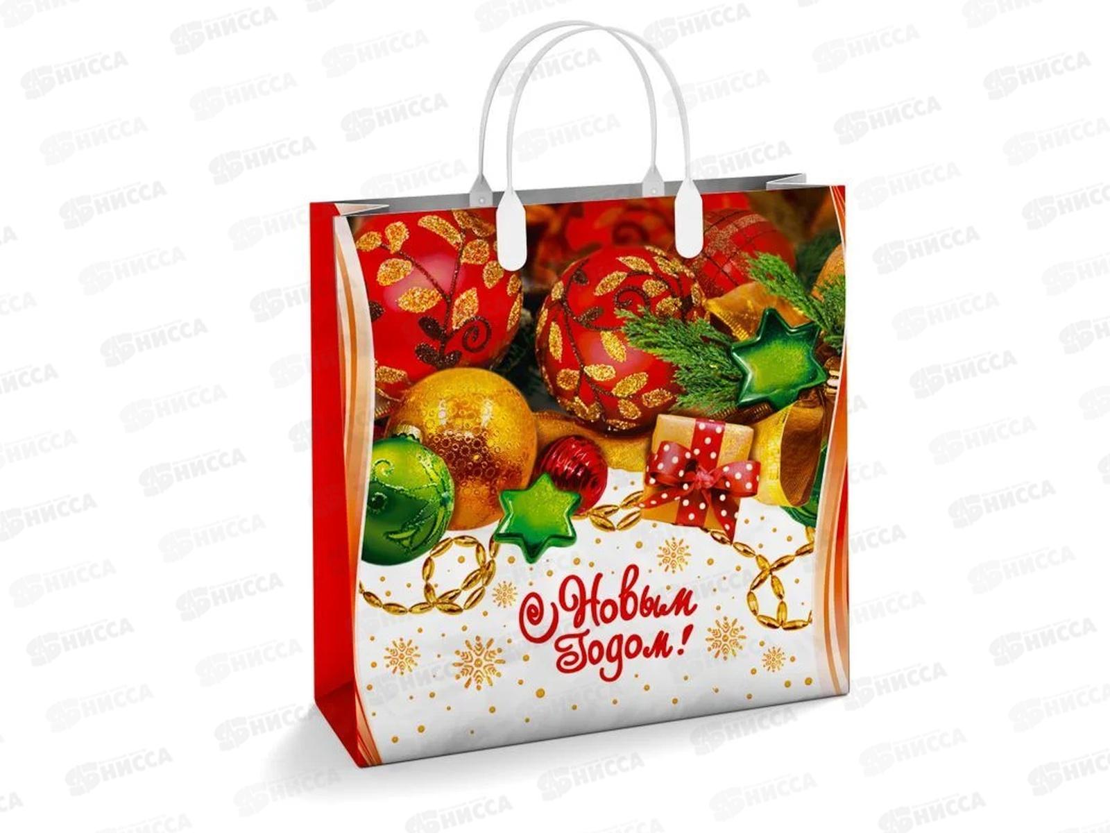 Сумочка пластик мягкий НГ 30*30 Событие *40