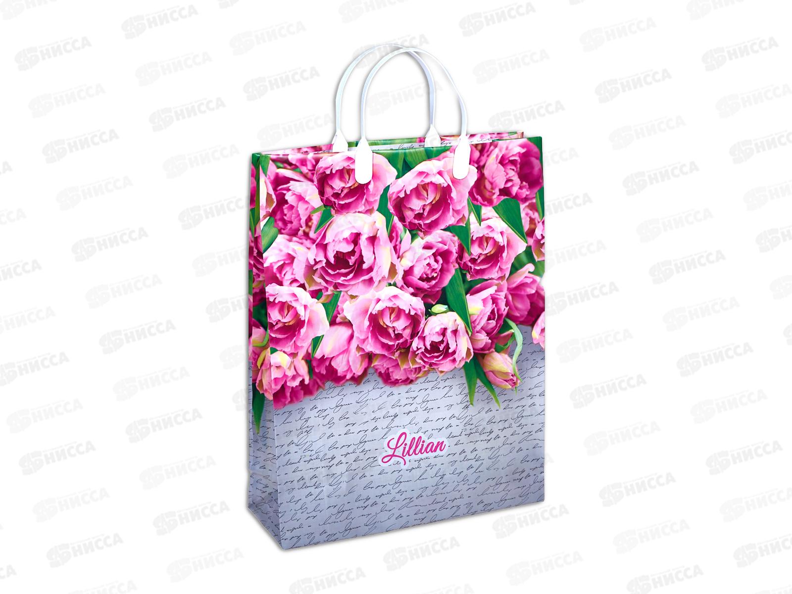 Сумочка пластик мягкий 30*40 Соцветие *40