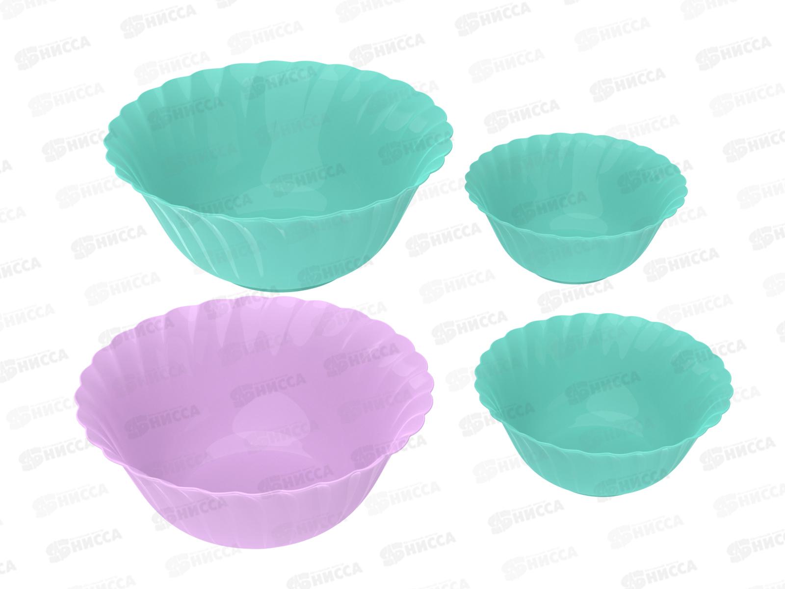 Набор салатников №5 (4шт), АП 600  (2*0,5л, 1,2л, 1,9л)  *32