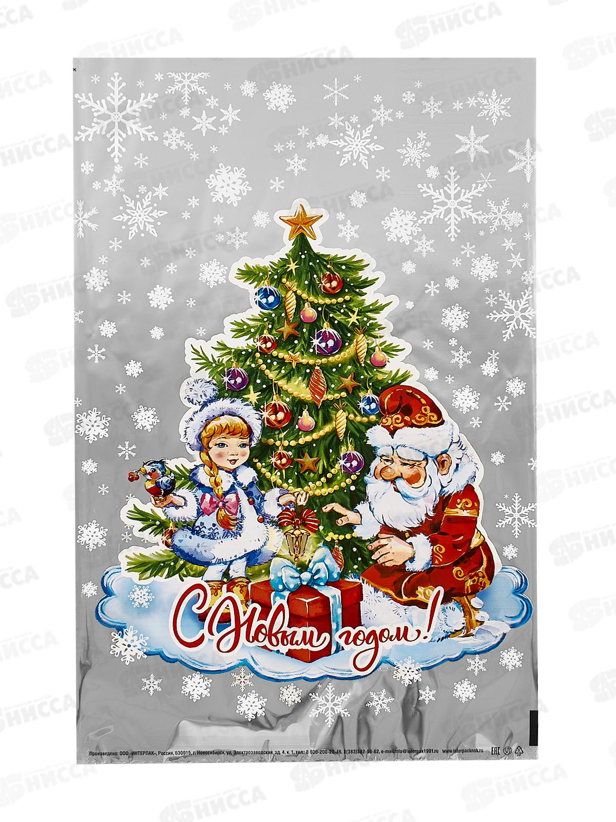 Пакет подарочный 25*40 НГ Утренник *100/2000