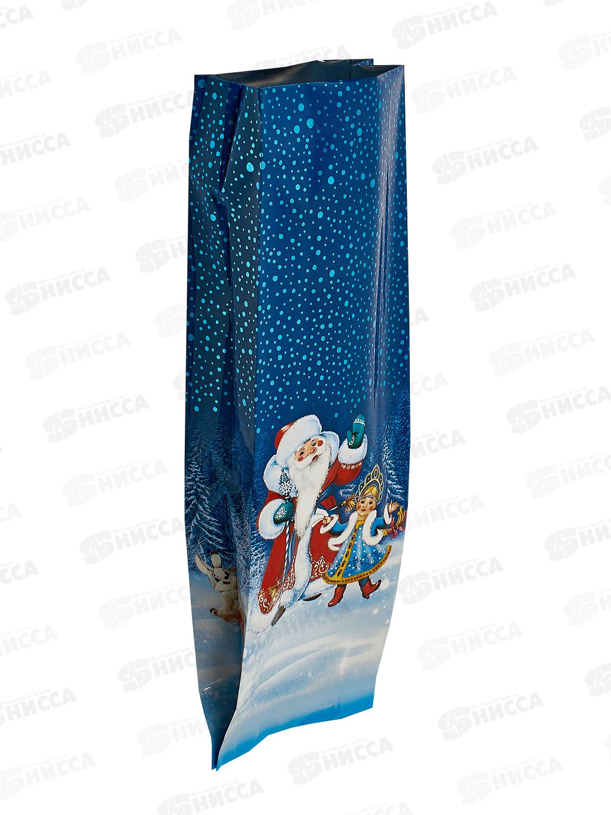 Пакет подарочный (10+2*2)*30/60 мкм Зимний танец *50/500