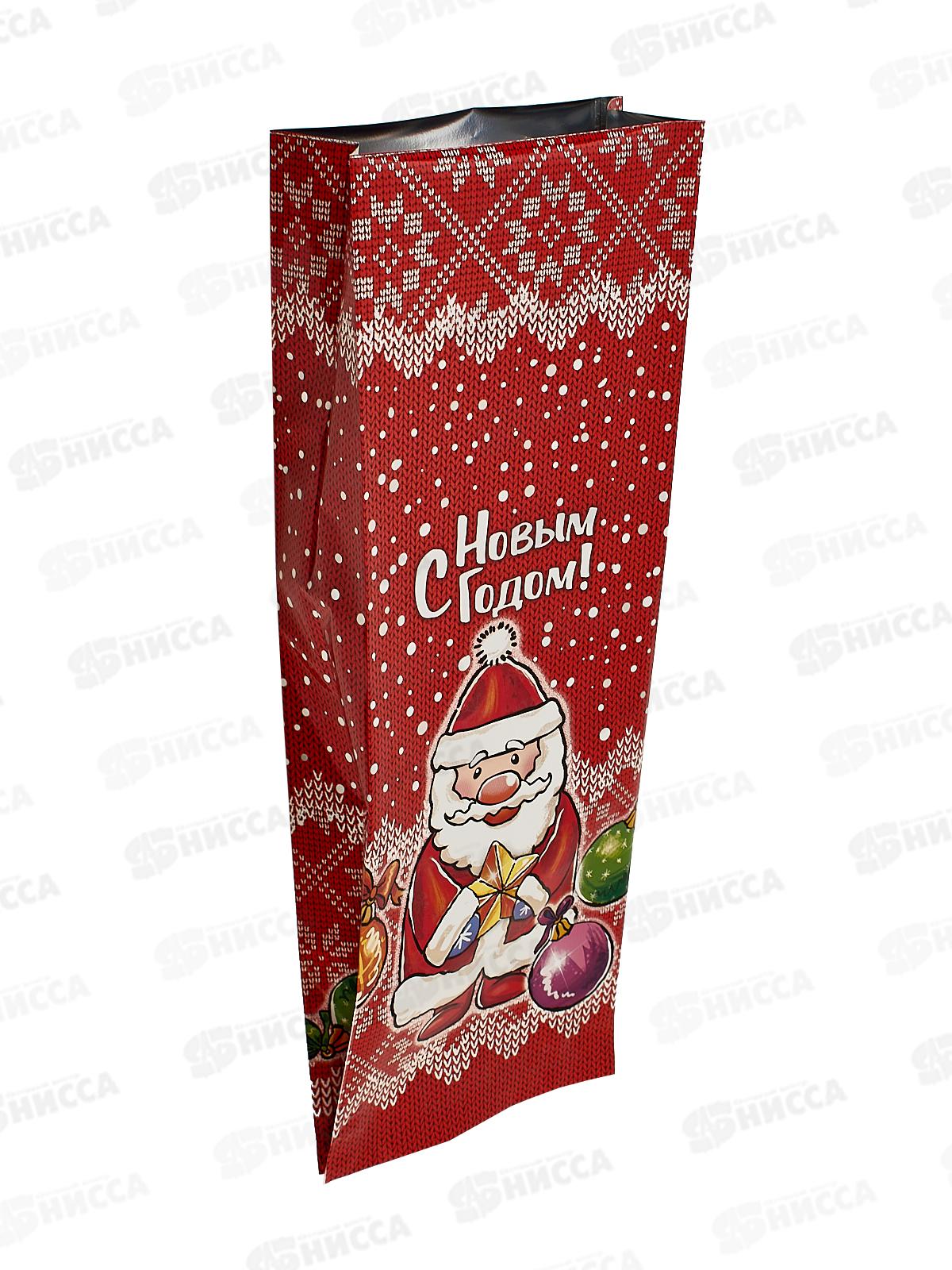 Пакет подарочный (13,5+2*3)*38/60 мкм Теплый праздник *50/500