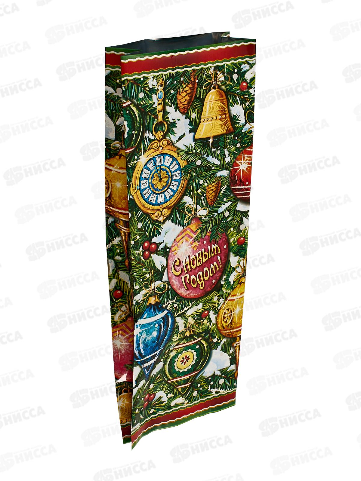 Пакет подарочный (13,5+2*3)*38/60 мкм Традиция *50/500