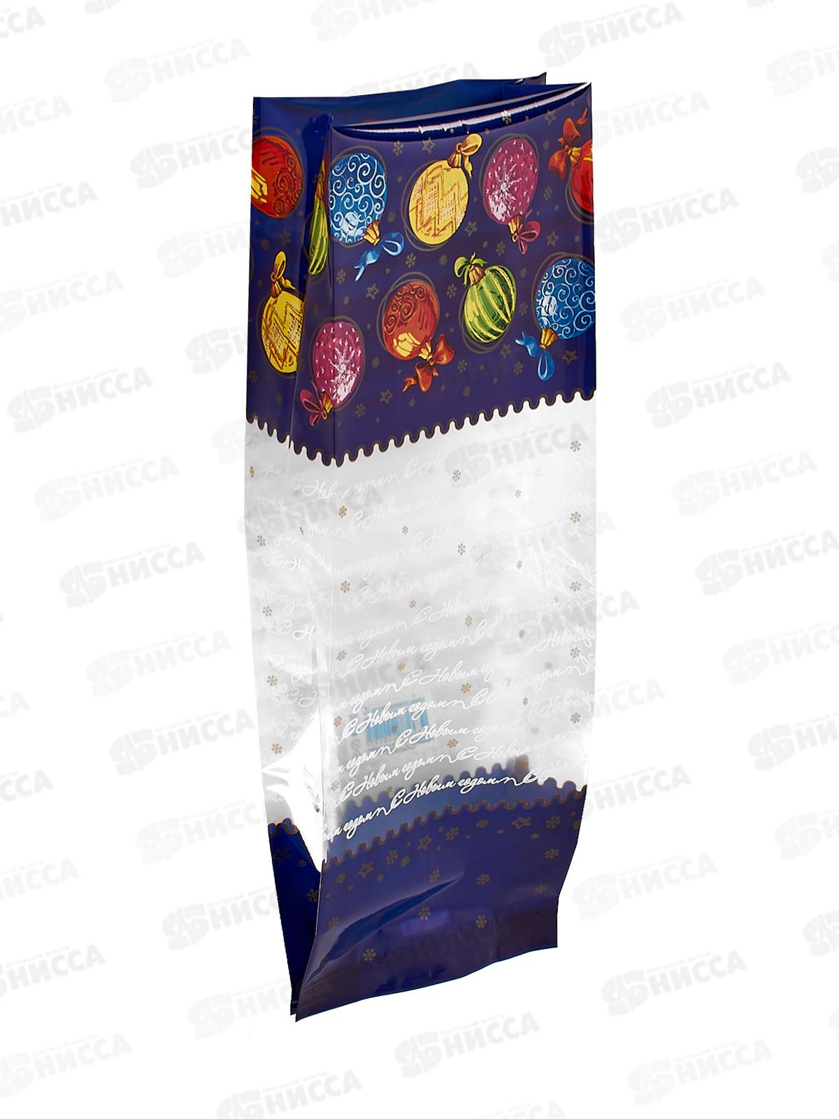 Пакет подарочный (13,5+2*3)*38/60 мкм Разноцветные шары *50/500