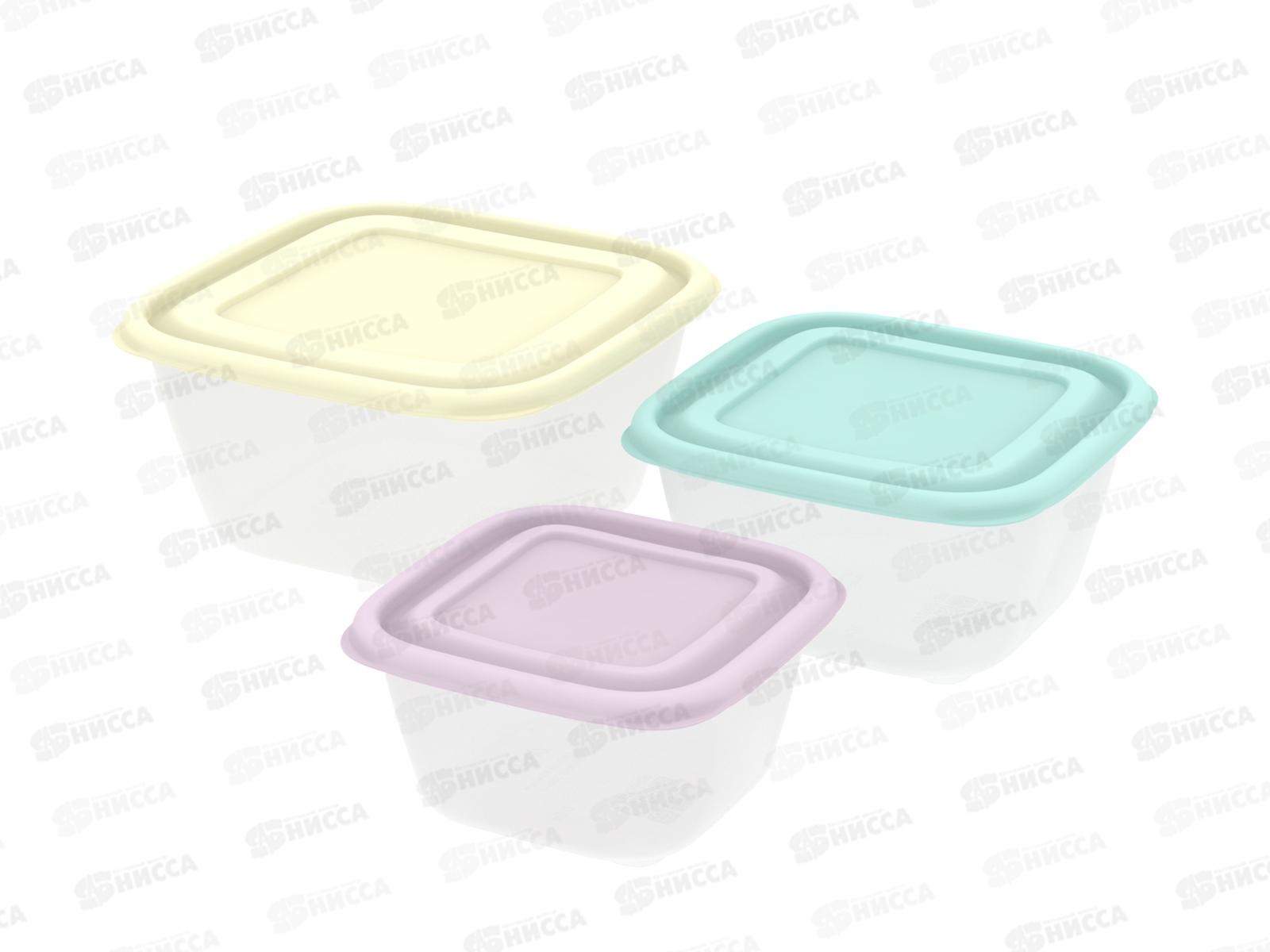 Набор контейнеров &quotПрованс&quot №1 (3шт, СВЧ), АП 197 (0,6л, 1л, 1,7л)  *40