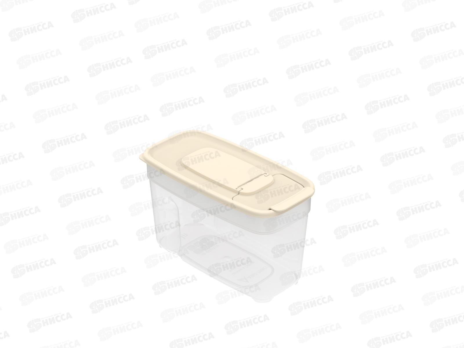 Контейнер для сыпучих продуктов 1л, слоновая кость,АП 733 (170х85х105) *63