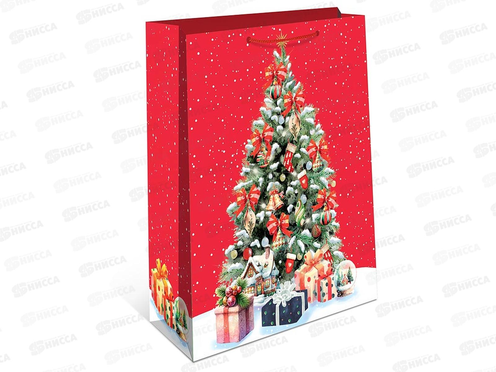 Пакет бум. подарочный НГ 33*42,5*10 0195.539