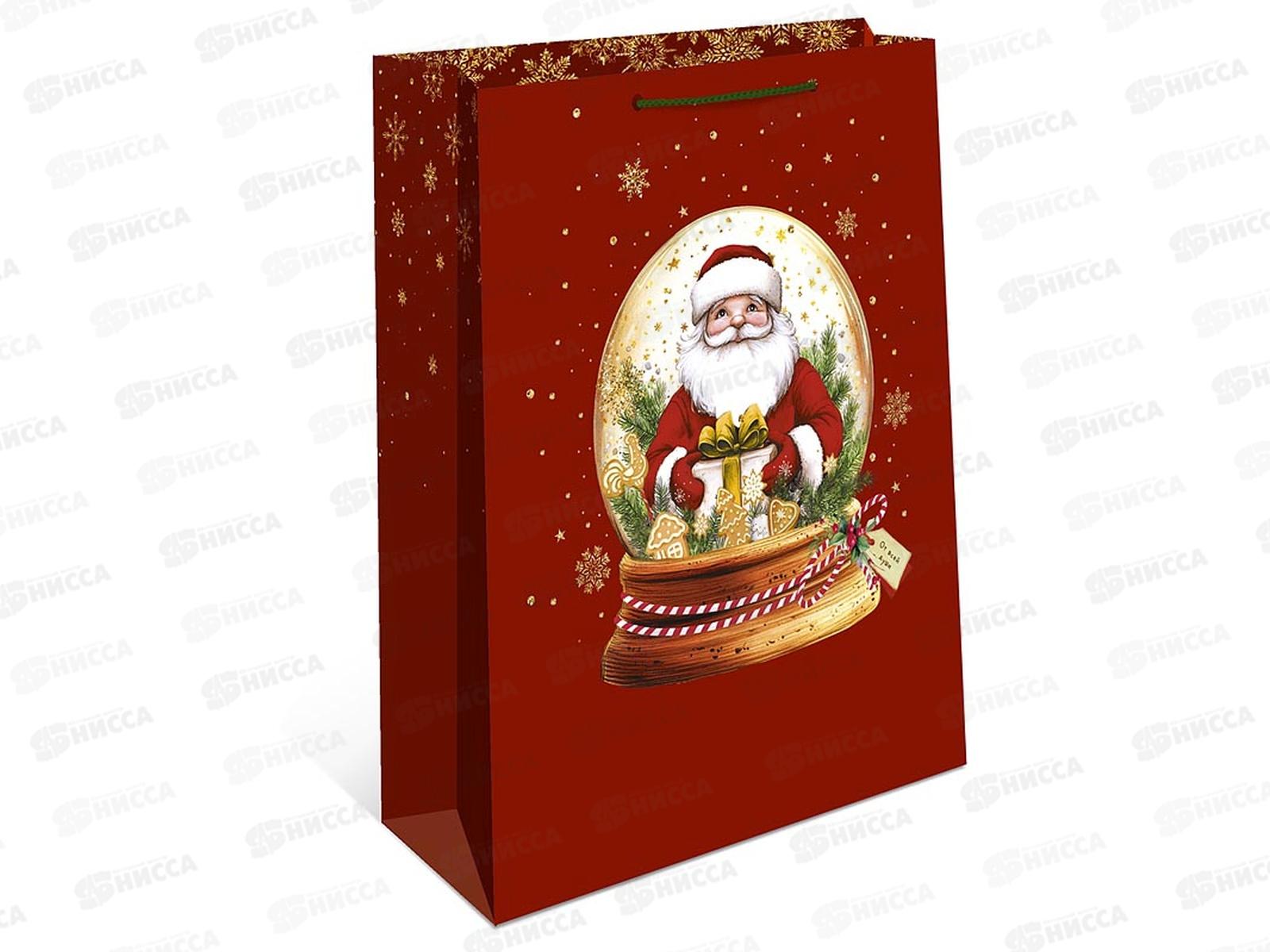 Пакет бум. подарочный НГ 33*42,5*10 0195.597