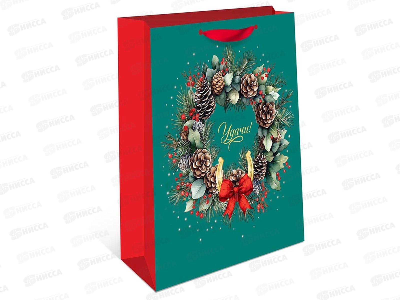 Пакет бумажный подарочный стандарт плюс Новый год 26*32*12 1310.949