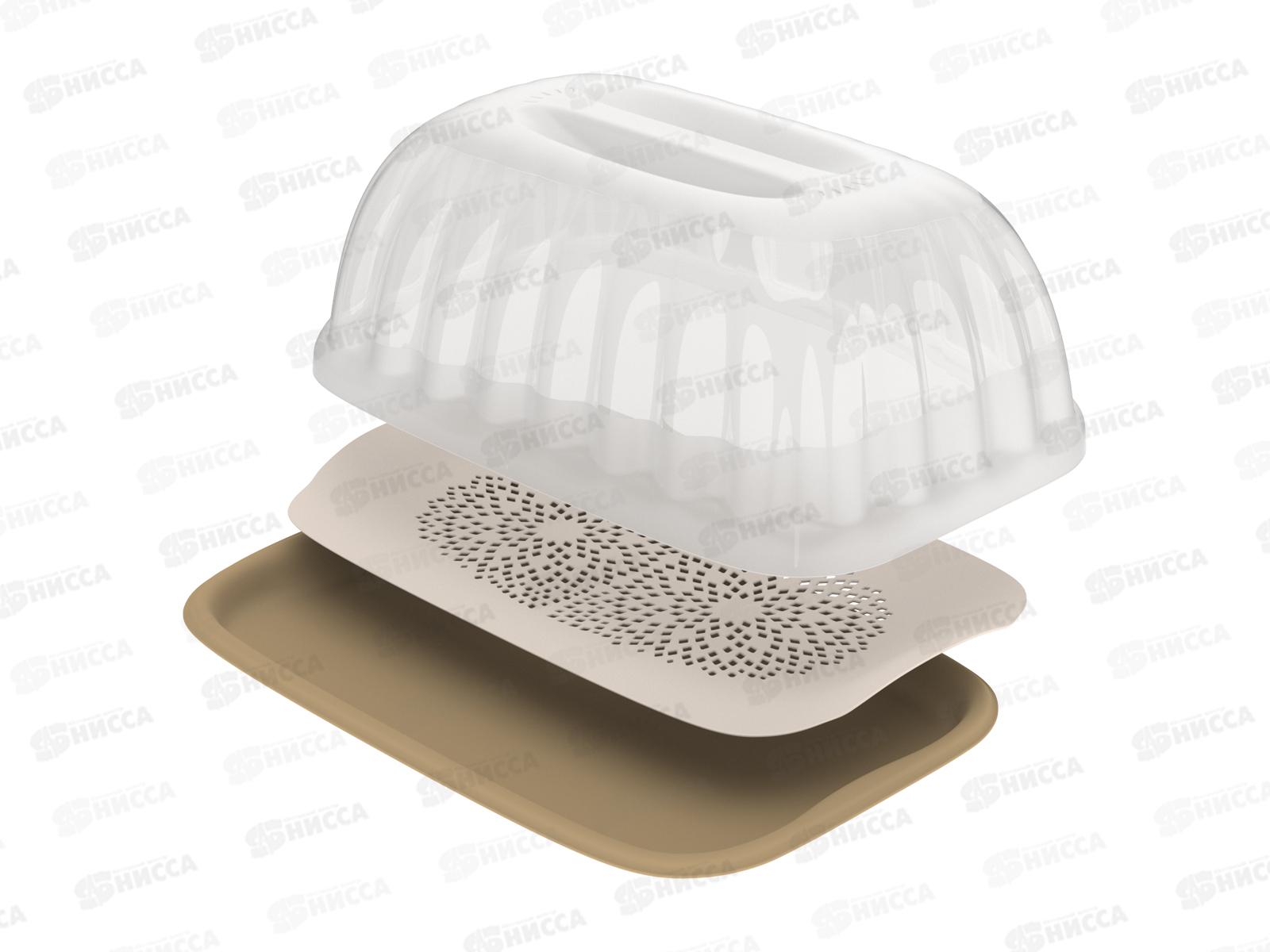 Контейнер для продуктов с вкладышем-сушилкой (хлебница), АП 611 *30(406х266х167мм)