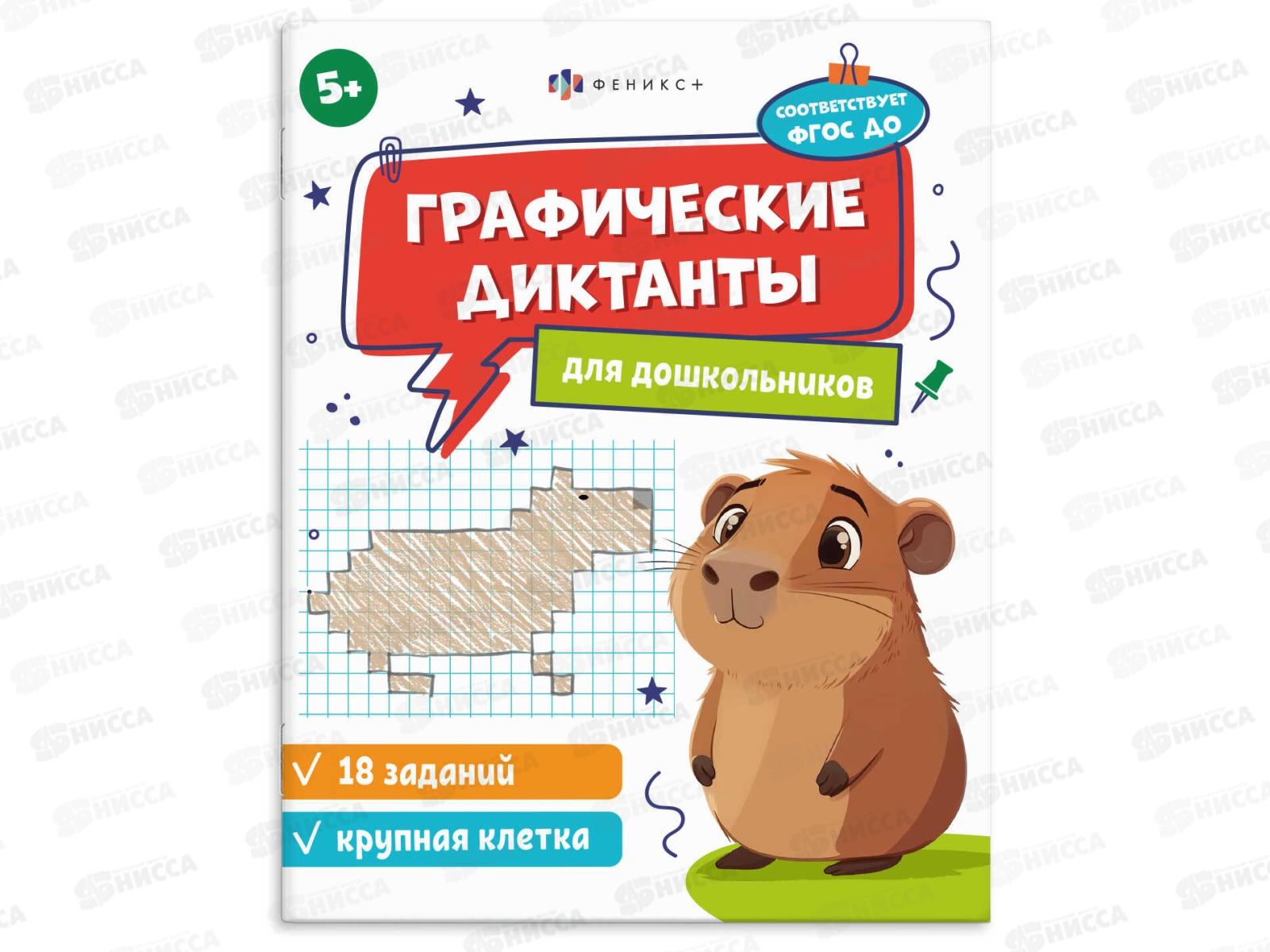 Графические диктанты ФЕН крупная клетка, 5+ 71085 *15