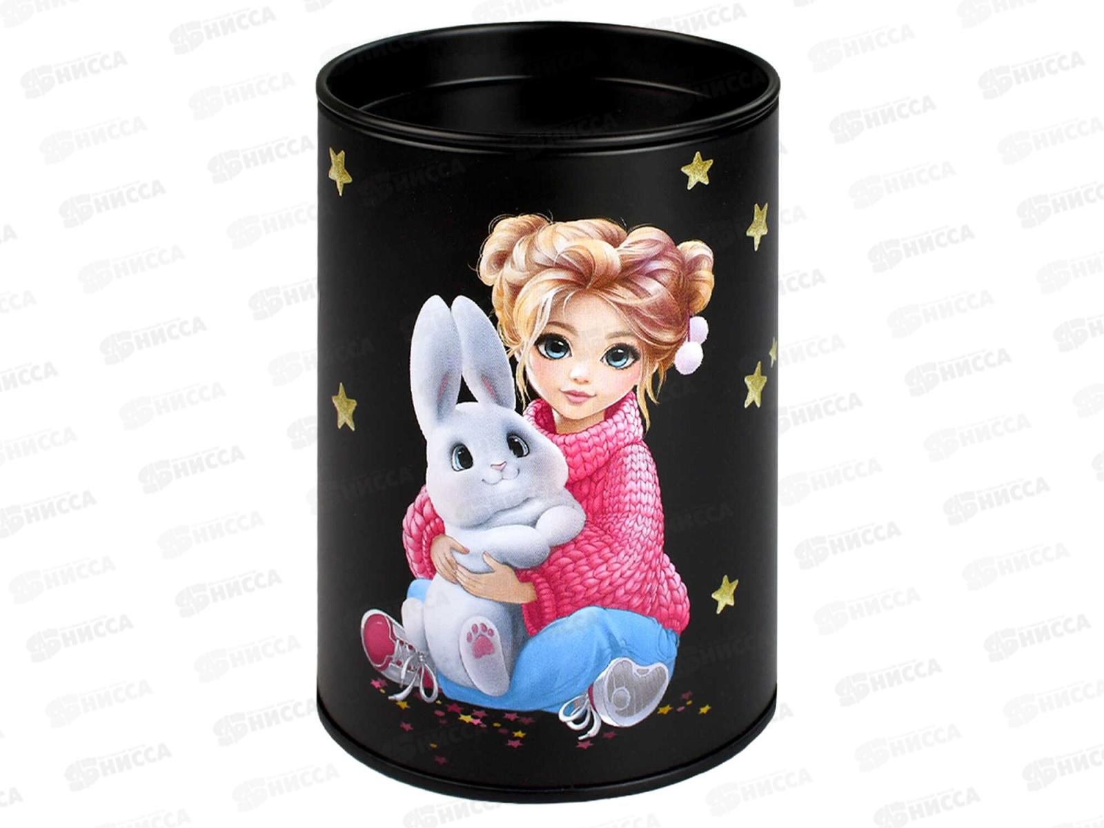 Подставка ФЕН д/канц.принадл. Девочка и зайка ,69368 *30