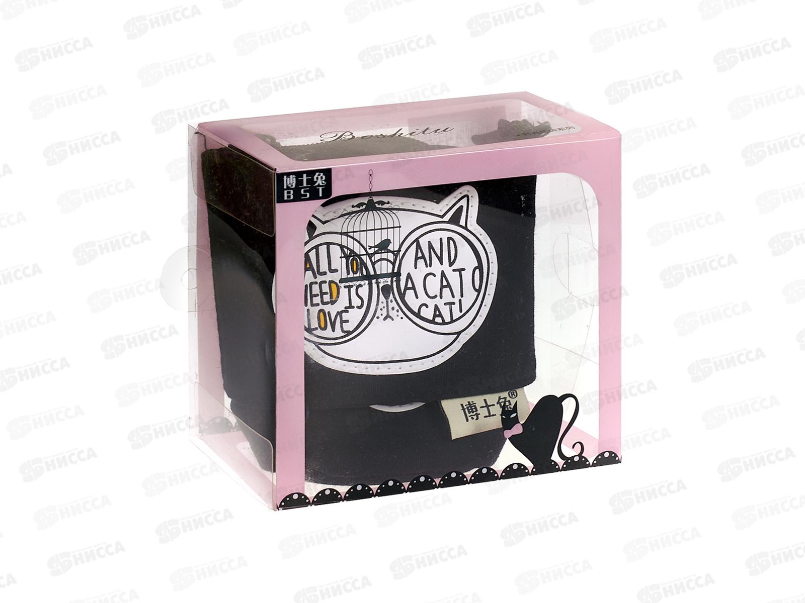 Пенал-тубус Alingar Cat черный AL11162/1