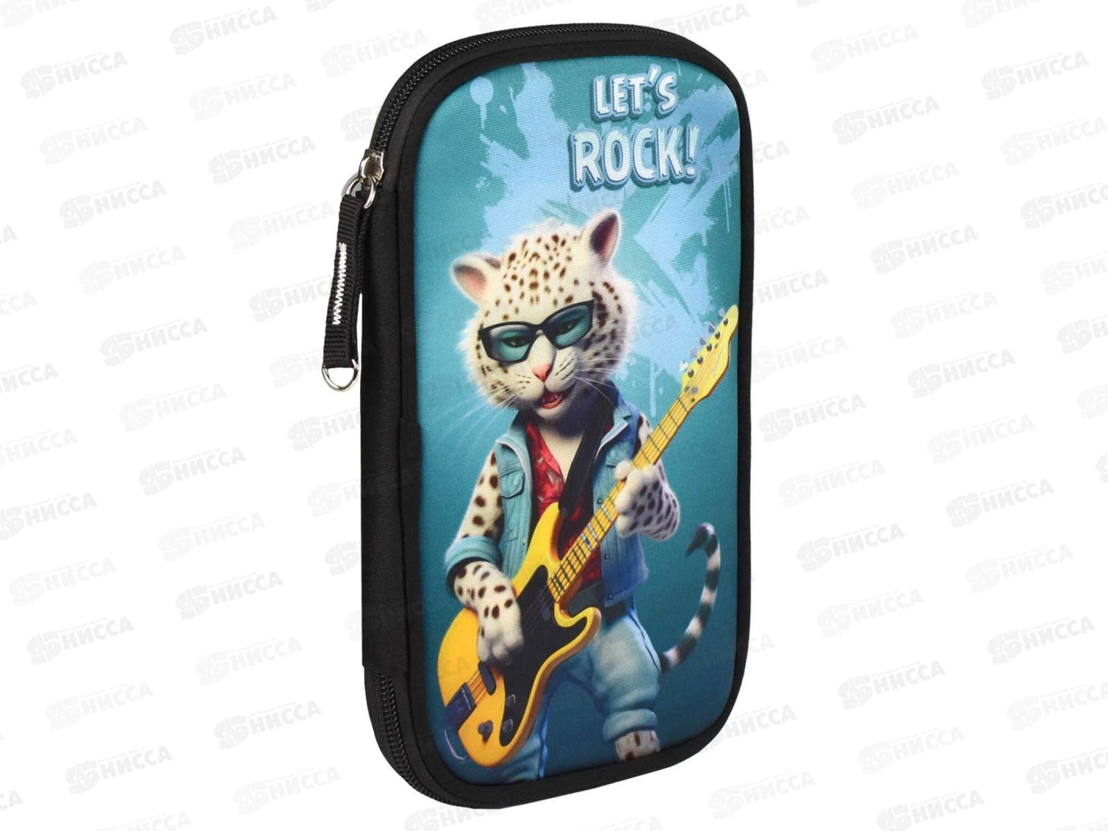 Пенал ФЕН Рок гитара 13,3*21*2,5 молния  65505 *24