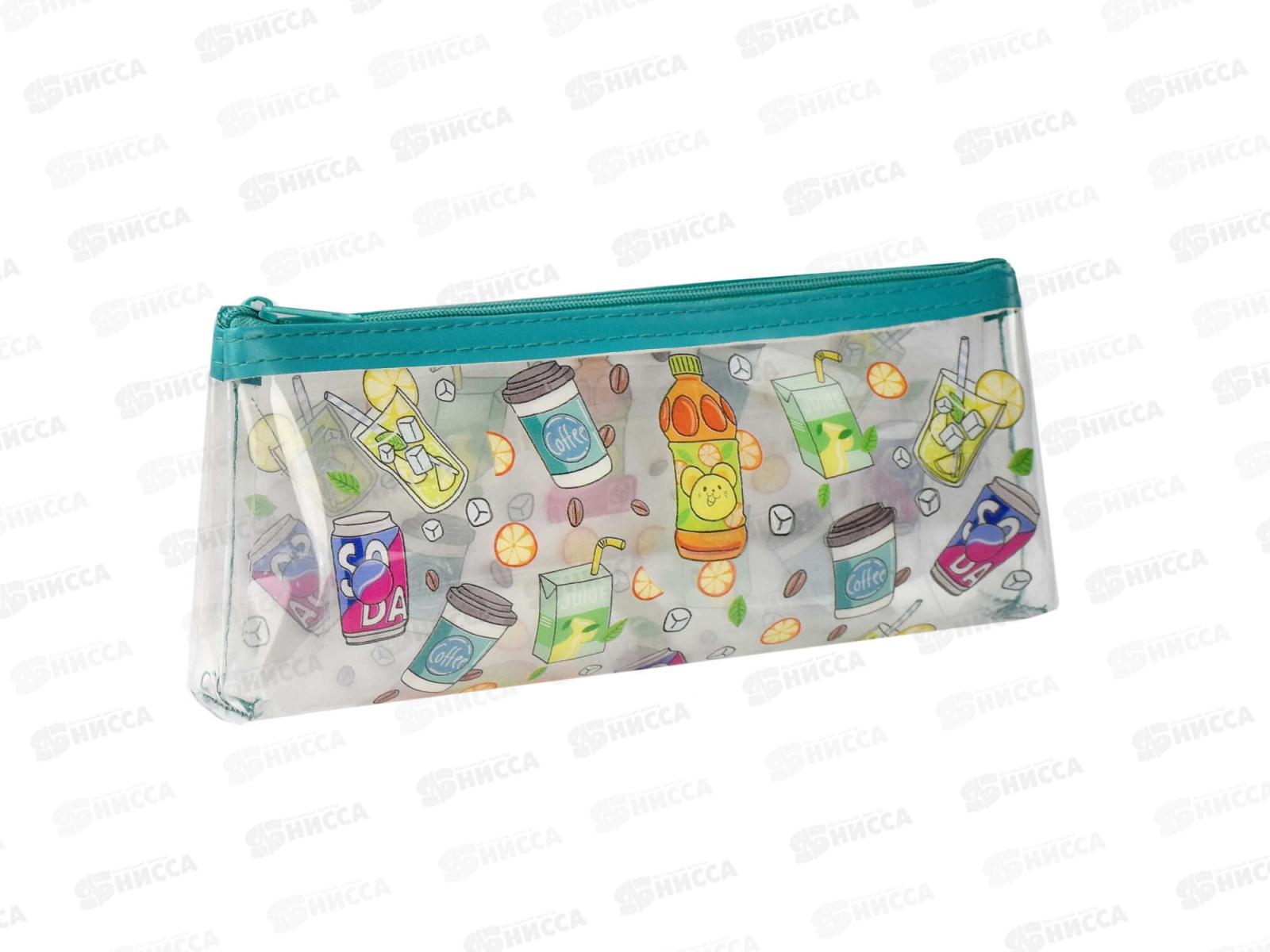 Пенал ФЕН Напитки, 21*9*3,5см 65734 *12