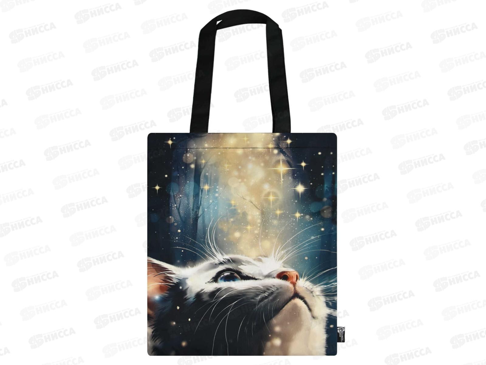 Сумка-шоппер ФЕН Кот со звездами, 35*45см 69204