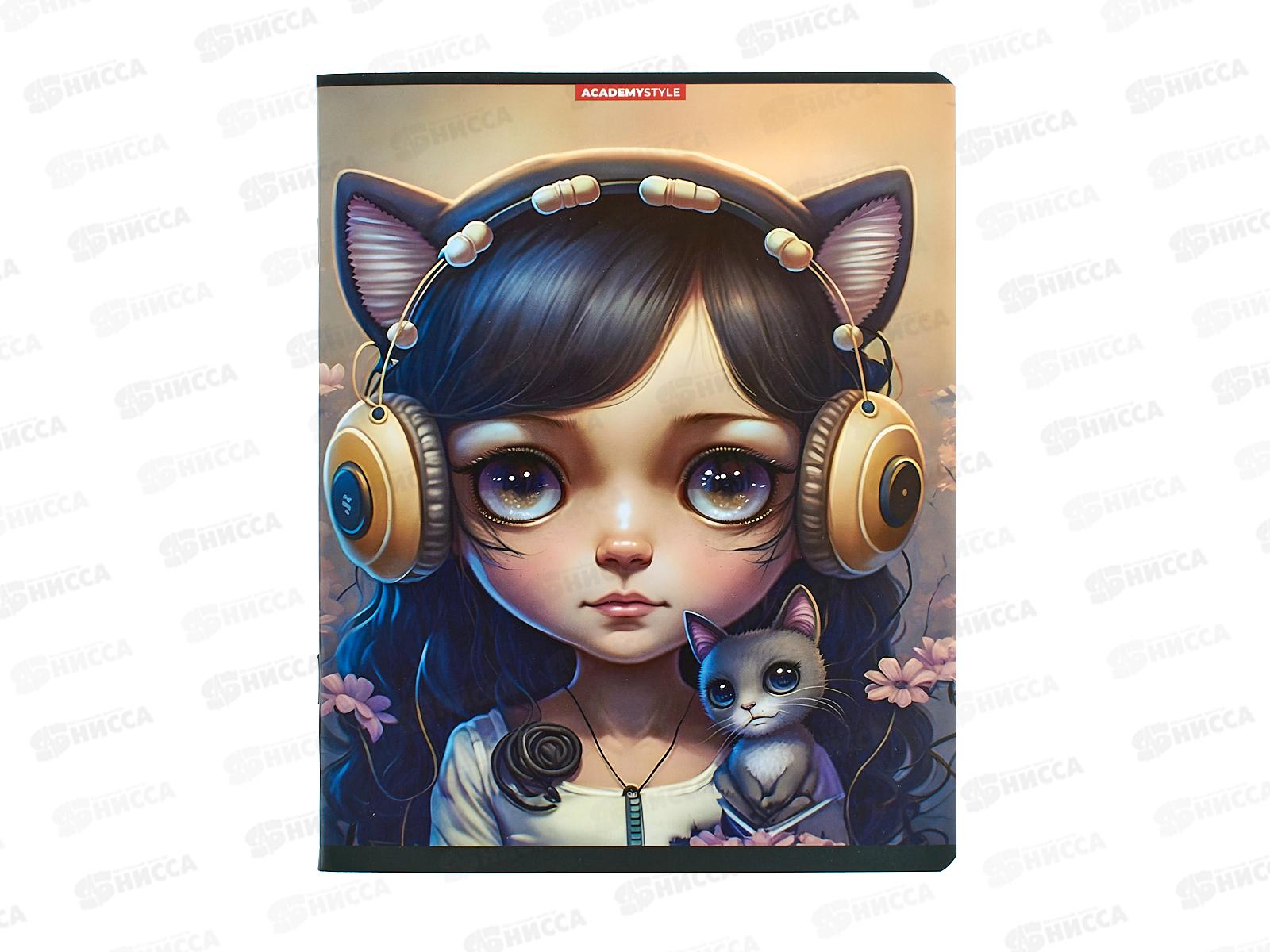 Тетрадь 48л кл. АКАД Милый котэ EAC-13091/5 *20/60