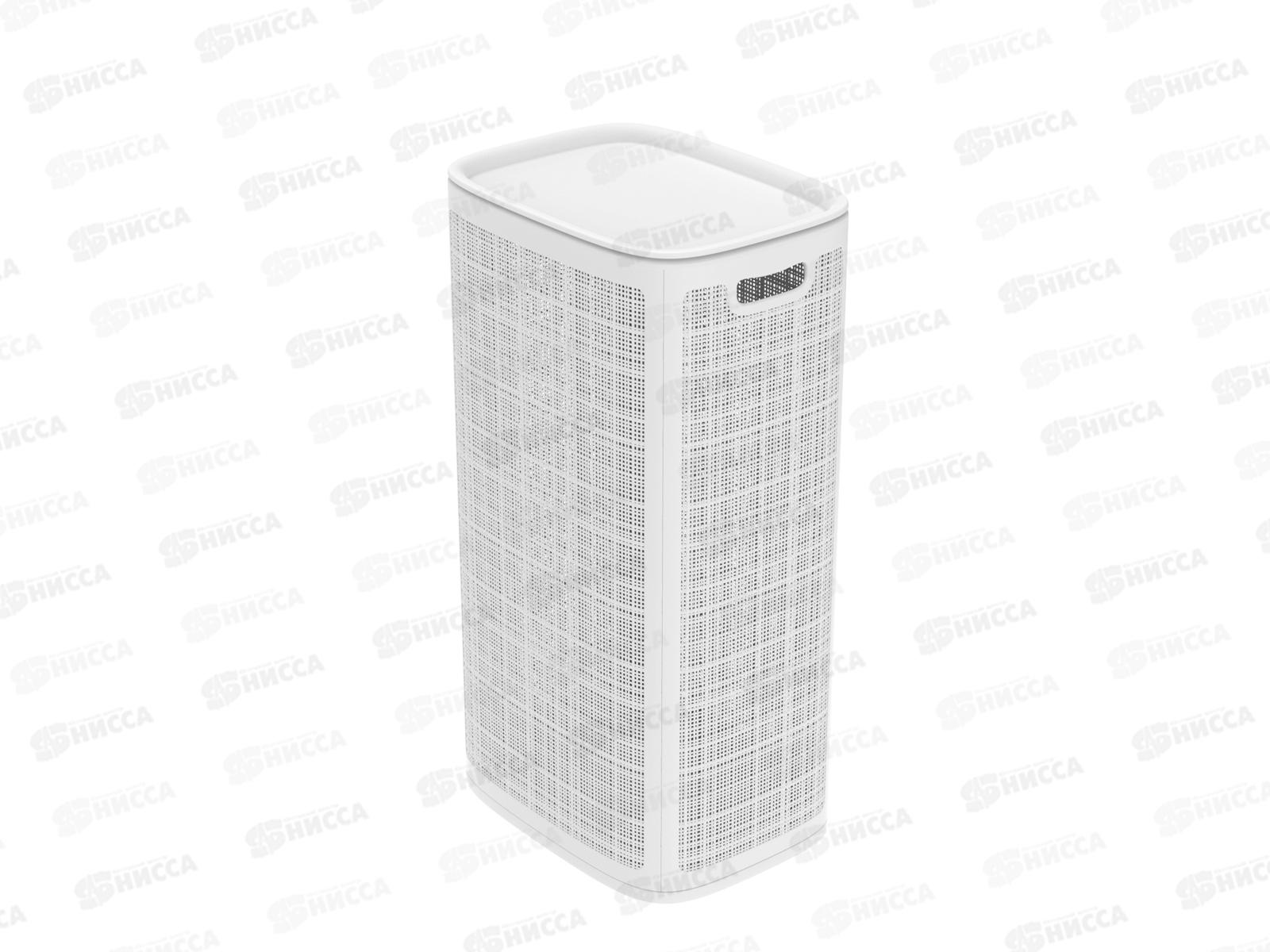 Корзина плетёная для белья "Лён" 100л, белый, АП 375 (430х321х800мм)