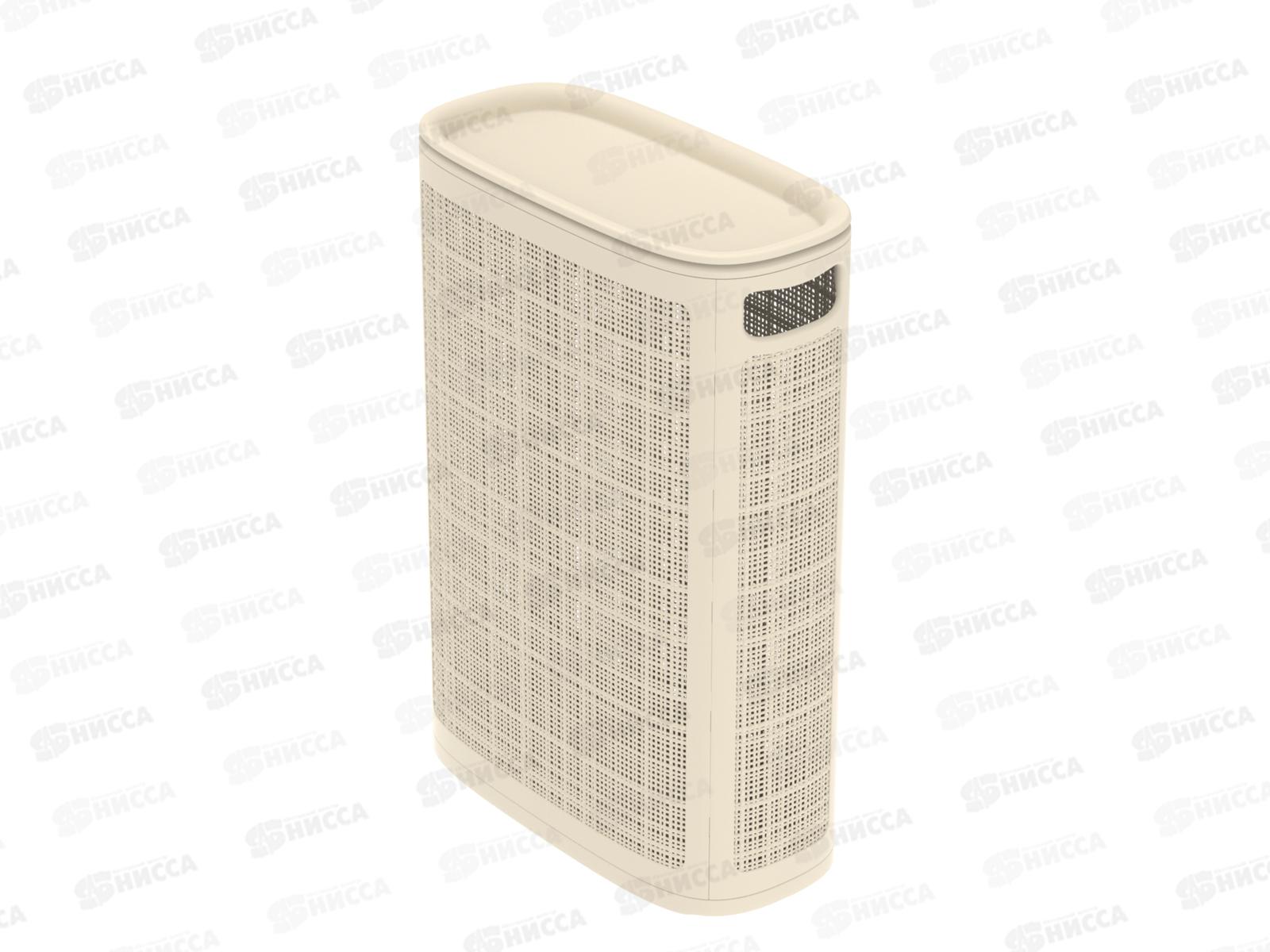 Корзина плетёная для белья &quotЛён&quot 45л, слоновая кость, АП 1066 (430х200х600)