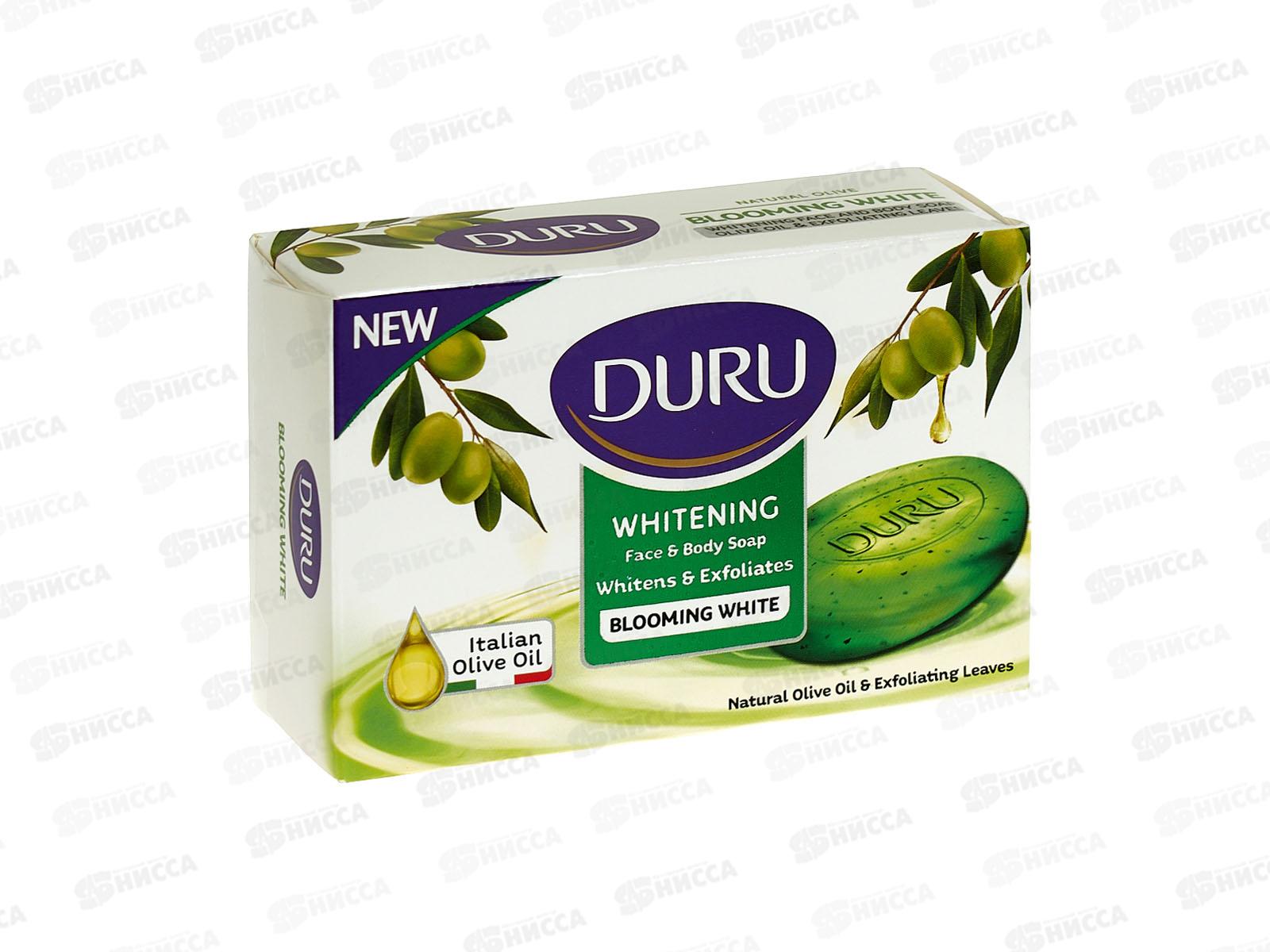 ДУРУ Natural Olive мыло 140г Blooming White *24/792/3168