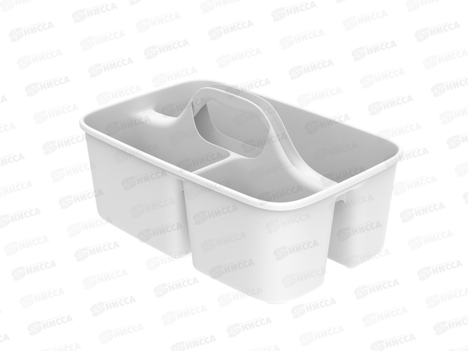 Органайзер-переноска (для уборки и хранения) белый, АП 391 (400х260х200мм)