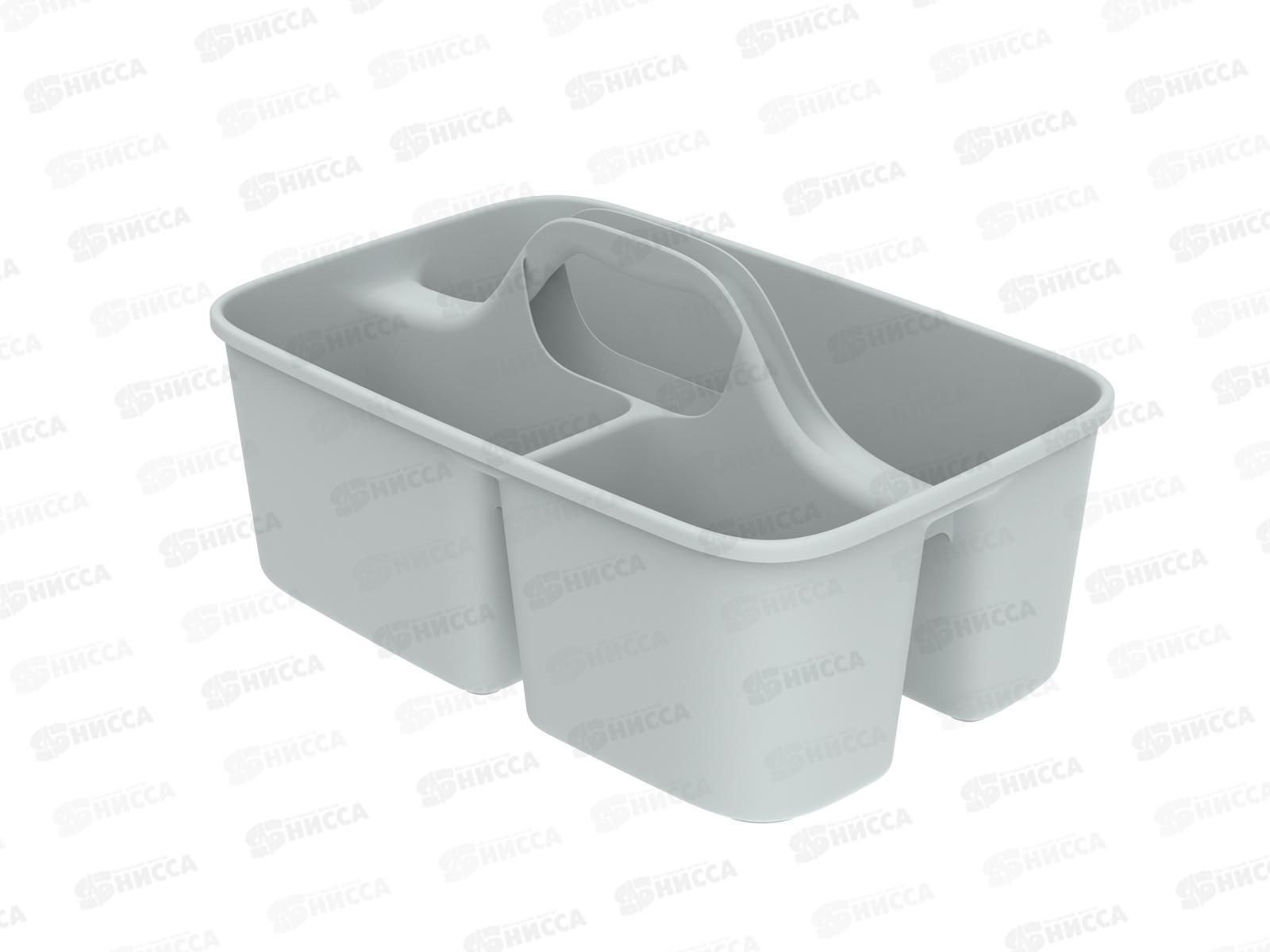 Органайзер-переноска (для уборки и хранения) серый, АП 390  (400х260х200мм)