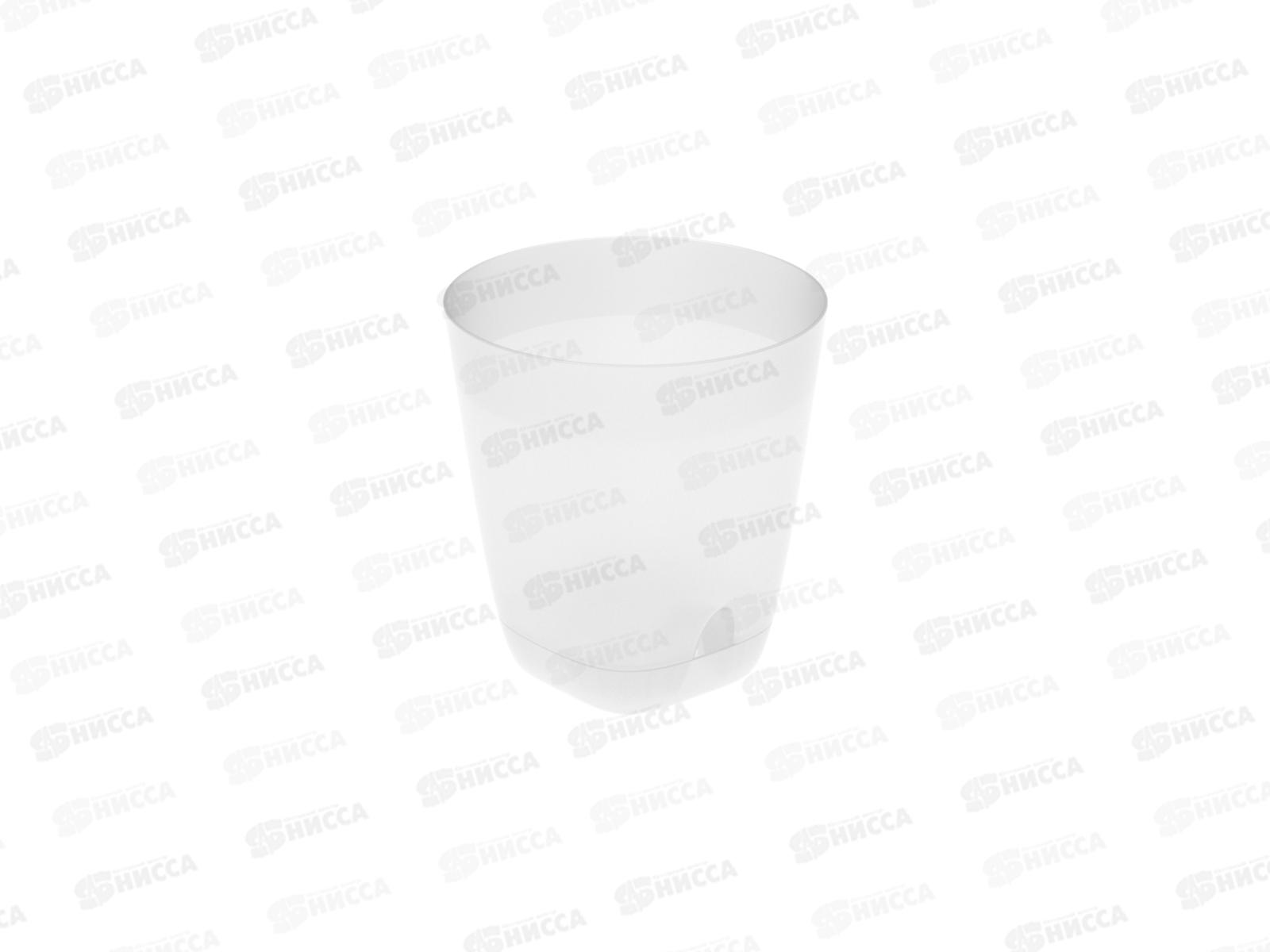 Кашпо &quotГранд&quot 2л прозрачный (с поддоном) D-14,5см, H-15см, АП 1179 *40