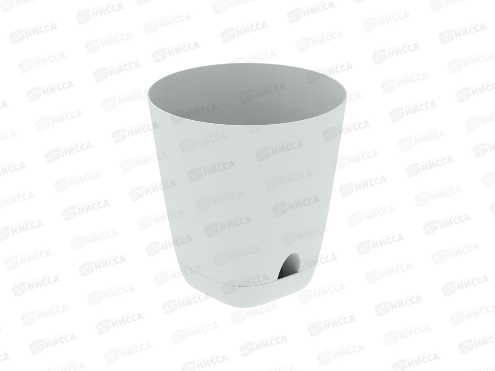 Кашпо "Гранд" 4л серый (с поддоном) D-19см, H-20см, АП 1184  *54