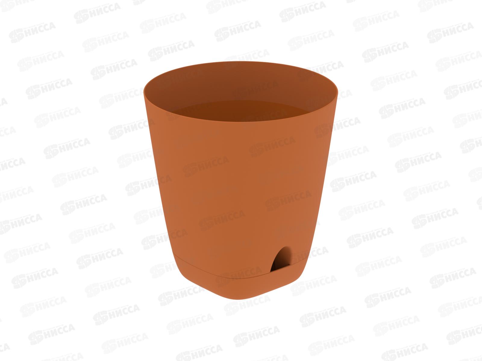 Кашпо "Гранд" 4л карамель (с поддоном) D-19см, H-20см, АП 1196  *54